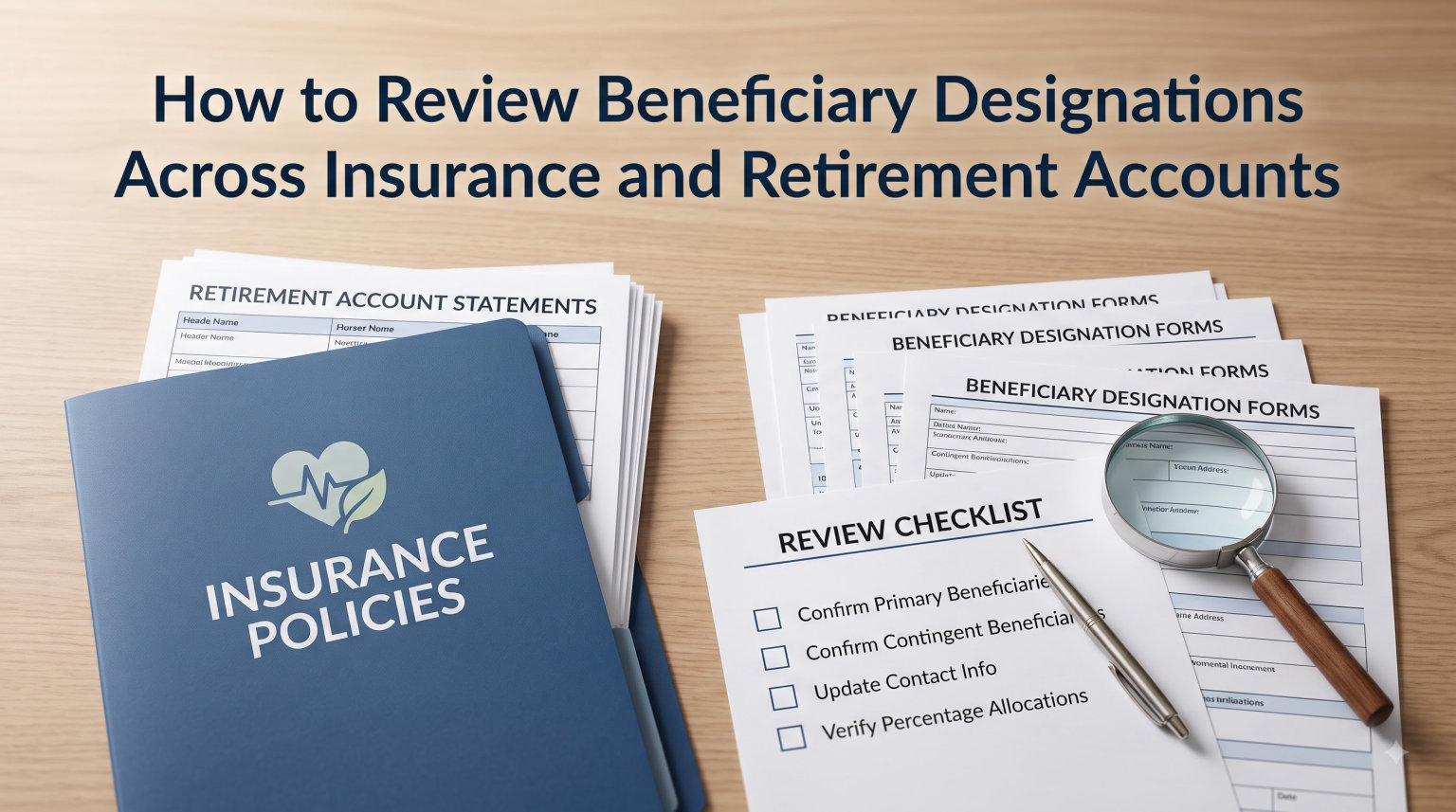How to Review Beneficiary Designations Across Insurance and Retirement Accounts
