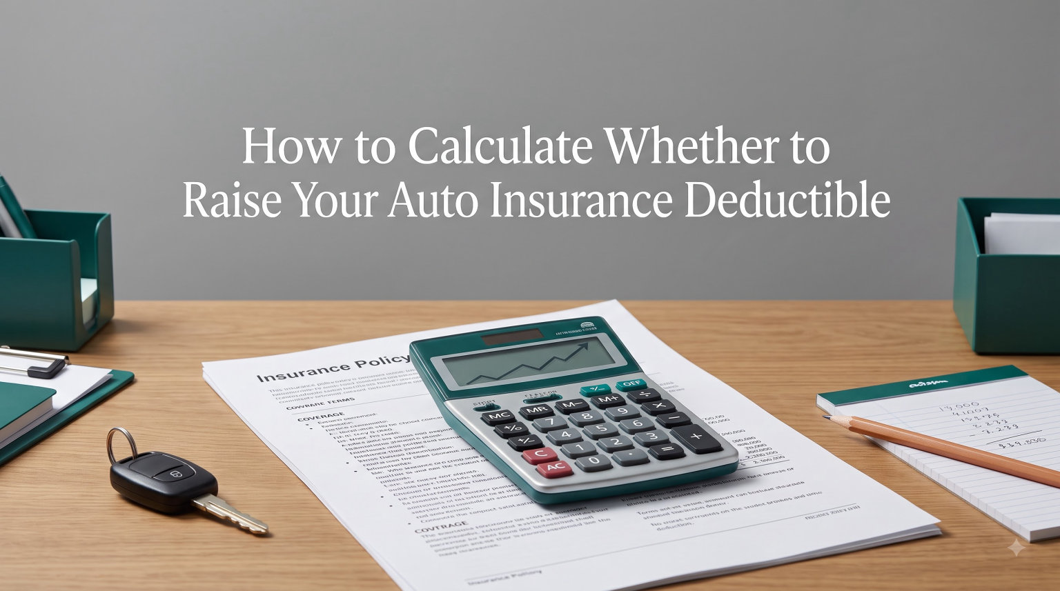 How to Calculate Whether to Raise Your Auto Insurance Deductible
