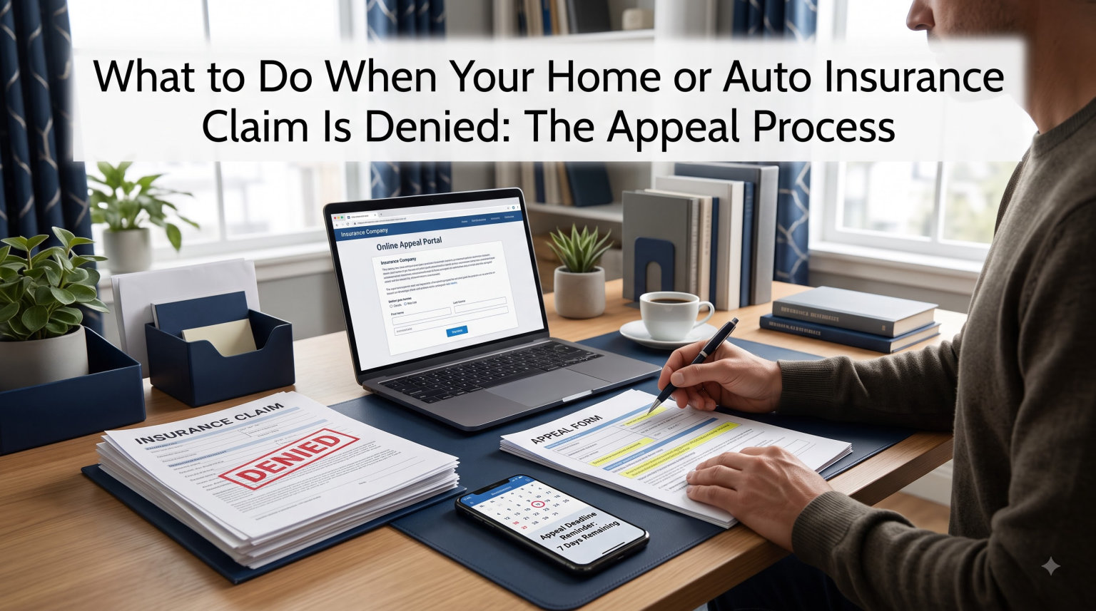 What to Do When Your Home or Auto Insurance Claim Is Denied: The Appeal Process