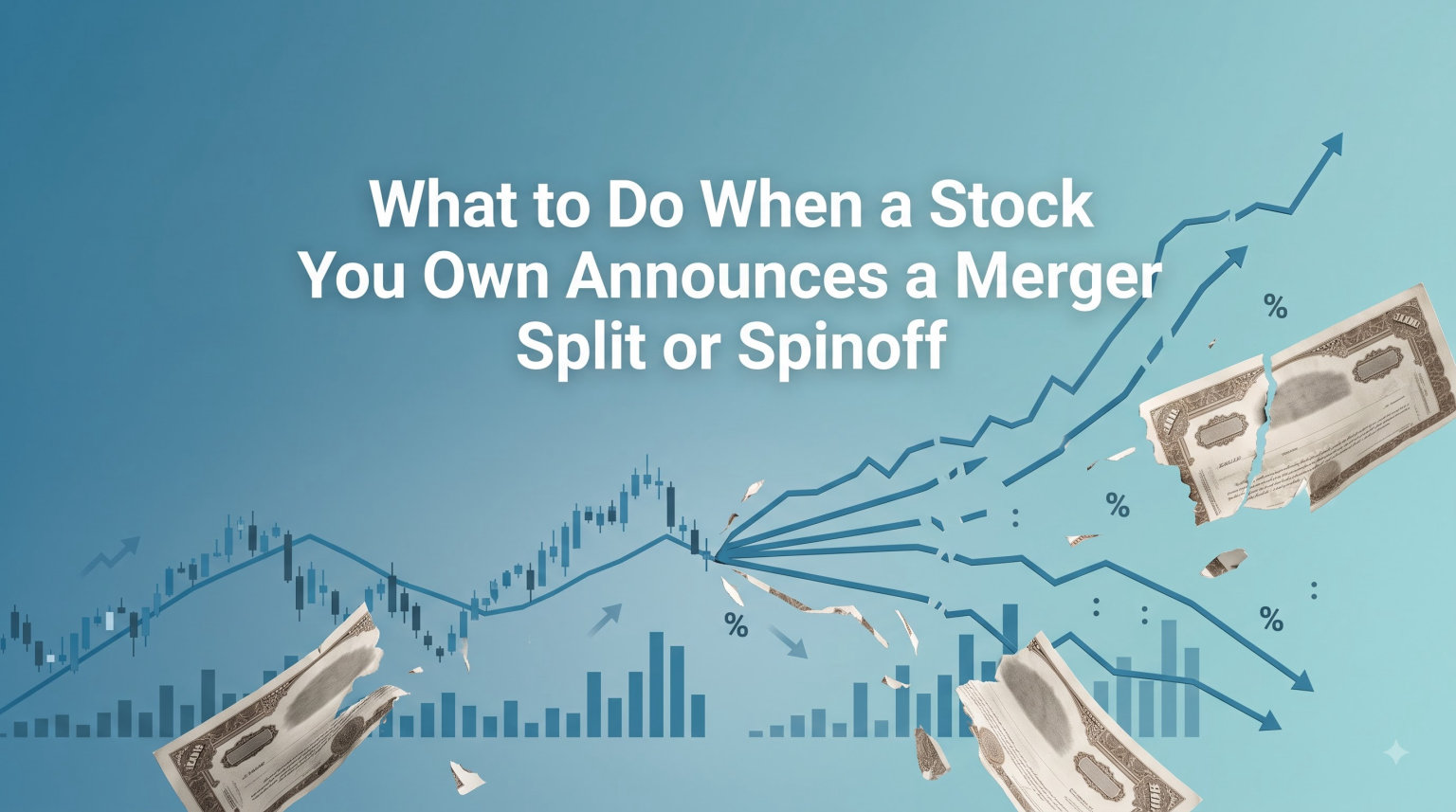 What to Do When a Stock You Own Announces a Merger Split or Spinoff