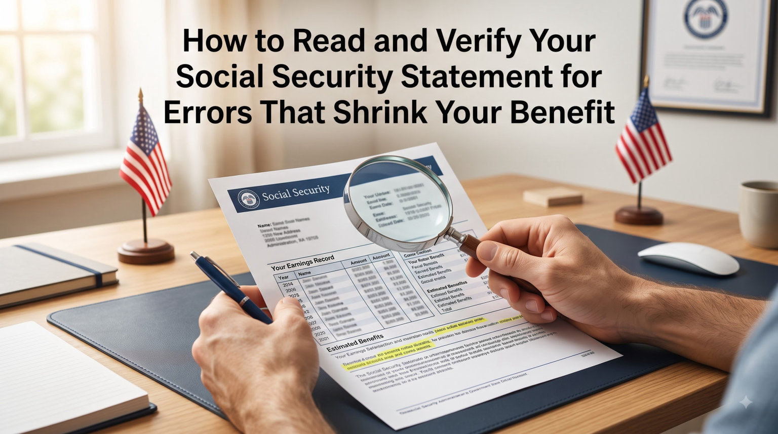 How to Read and Verify Your Social Security Statement for Errors That Shrink Your Benefit