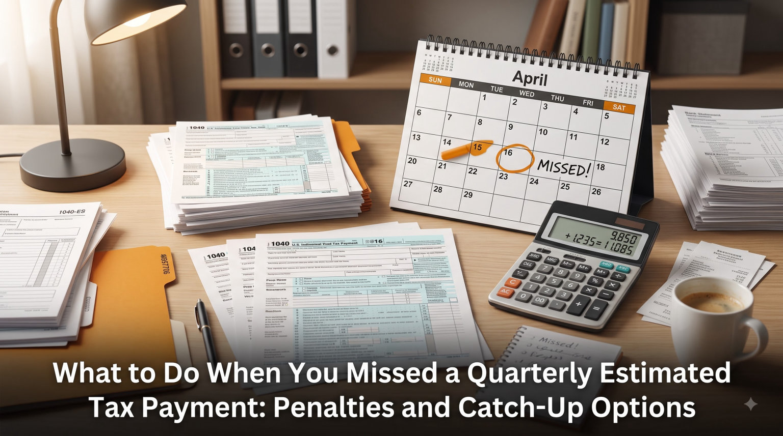 What to Do When You Missed a Quarterly Estimated Tax Payment: Penalties and Catch-Up Options