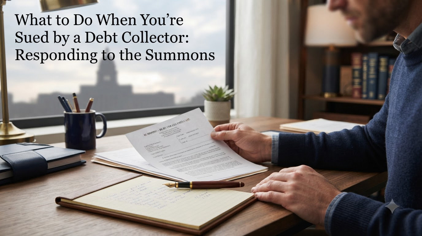 What to Do When You're Sued by a Debt Collector: Responding to the Summons