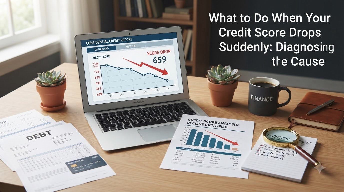 What to Do When Your Credit Score Drops Suddenly: Diagnosing the Cause