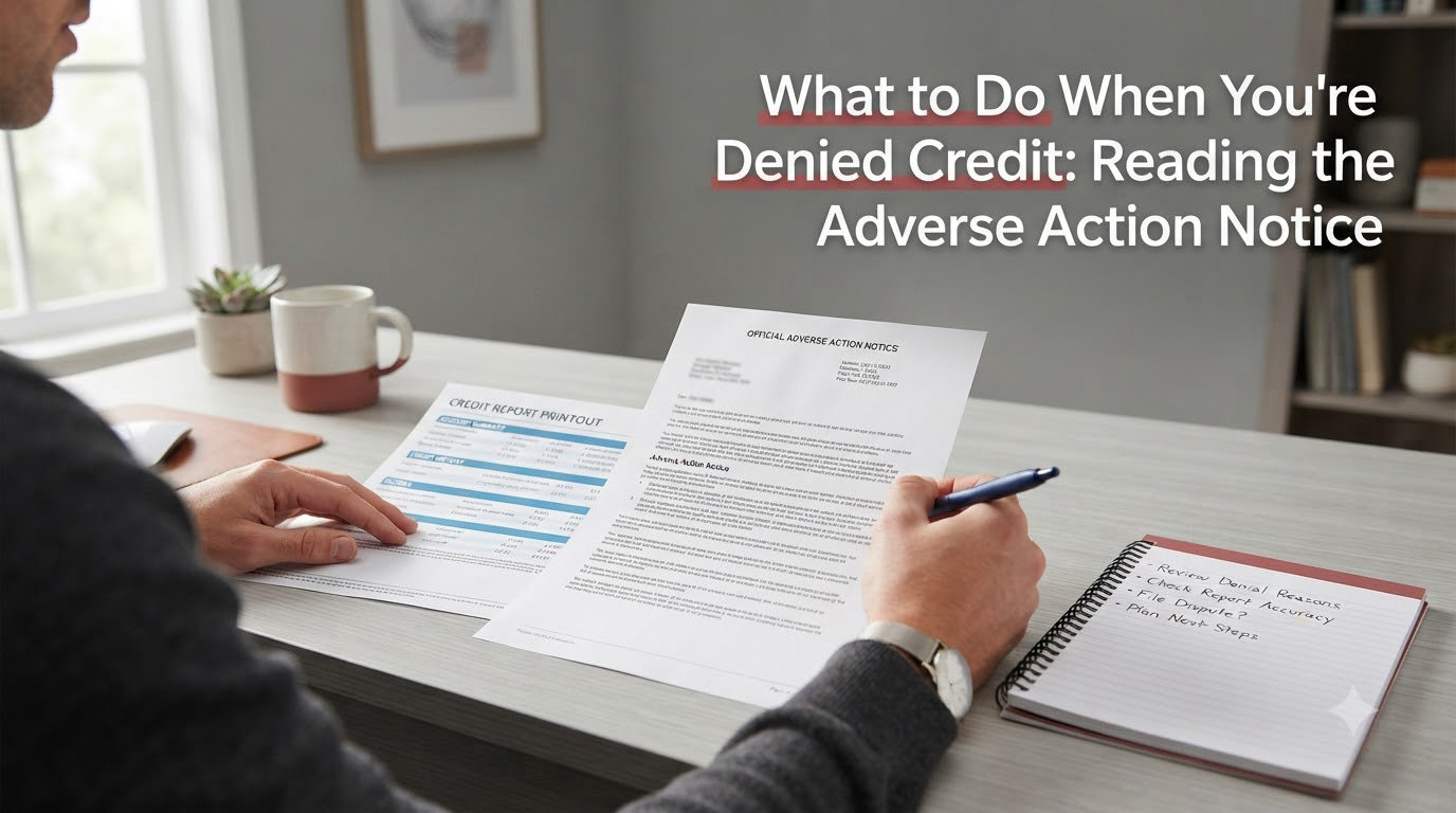 What to Do When You're Denied Credit: Reading the Adverse Action Notice