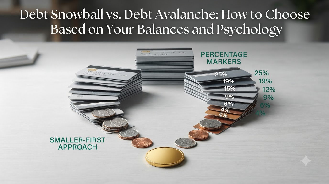 Debt Snowball vs. Debt Avalanche: How to Choose Based on Your Balances and Psychology