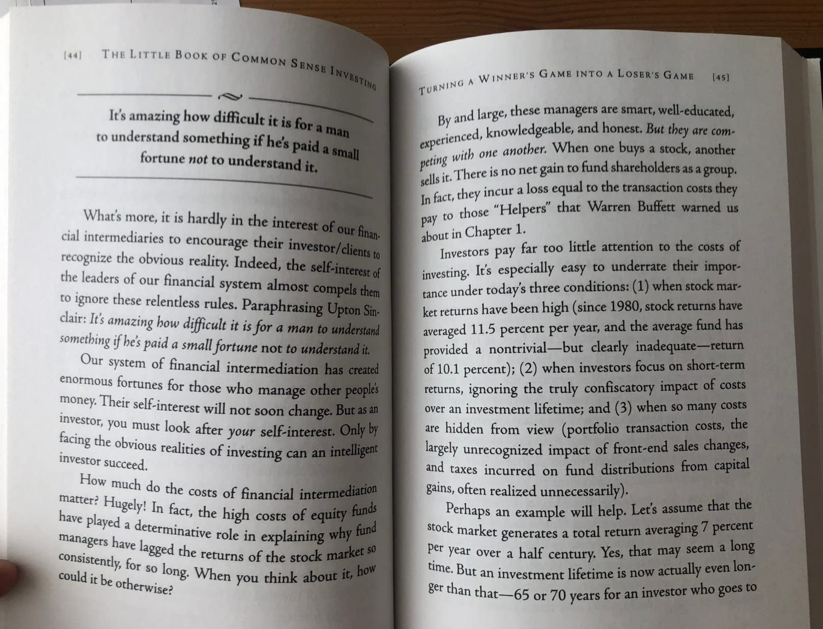 The Little Book of Common Sense Investing: The Only Way to Guarantee Your Fair Share of Stock Market Returns customer photo 1