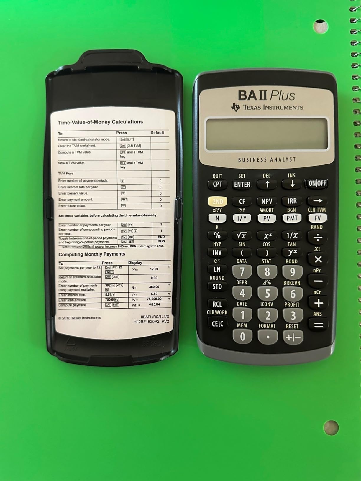 BA II Plus Financial Calculator customer photo 2