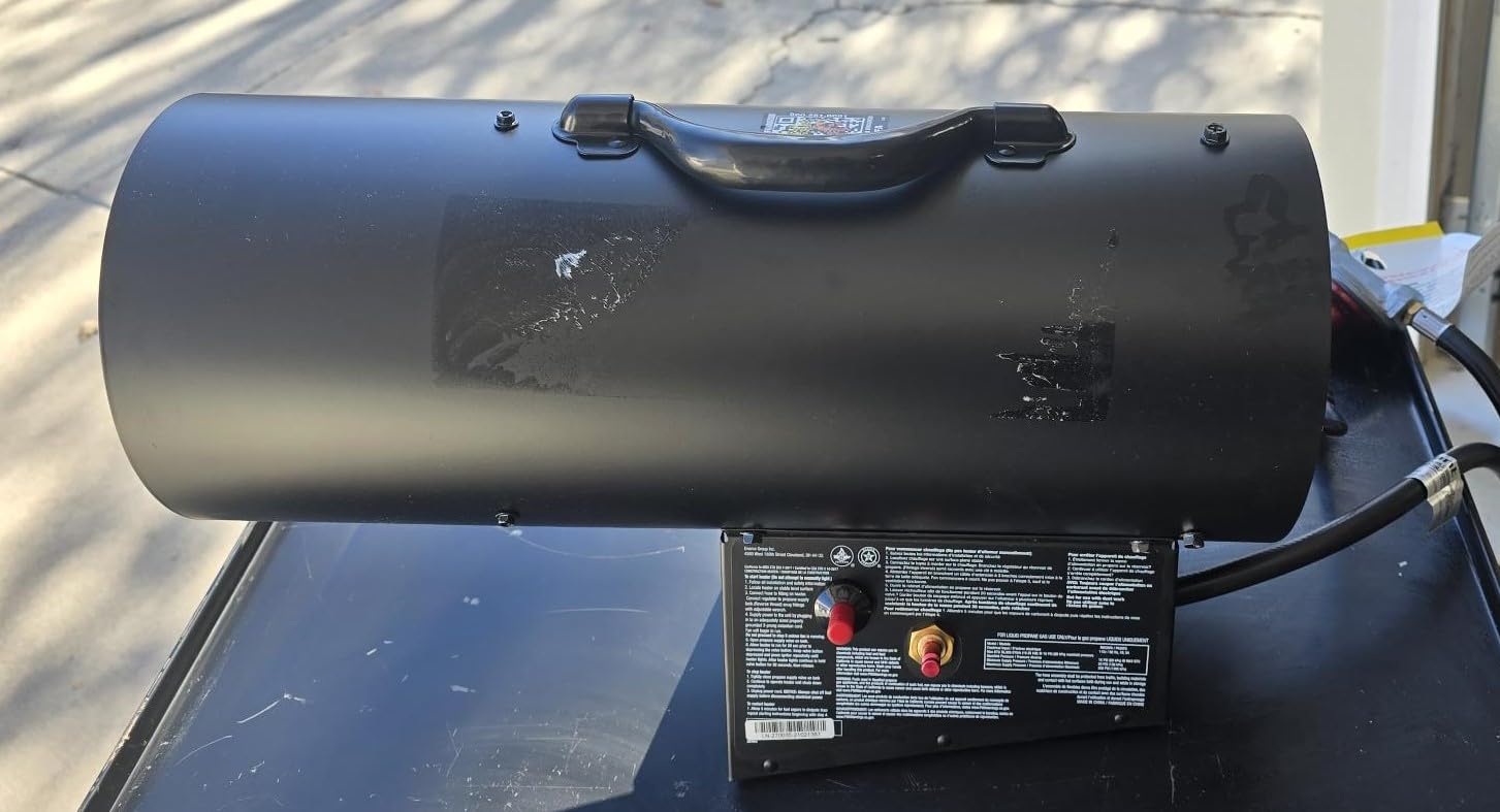 Mr. Heater 35,000 BTU Propane Forced-Air Heater #MH35FA, Black customer photo 1