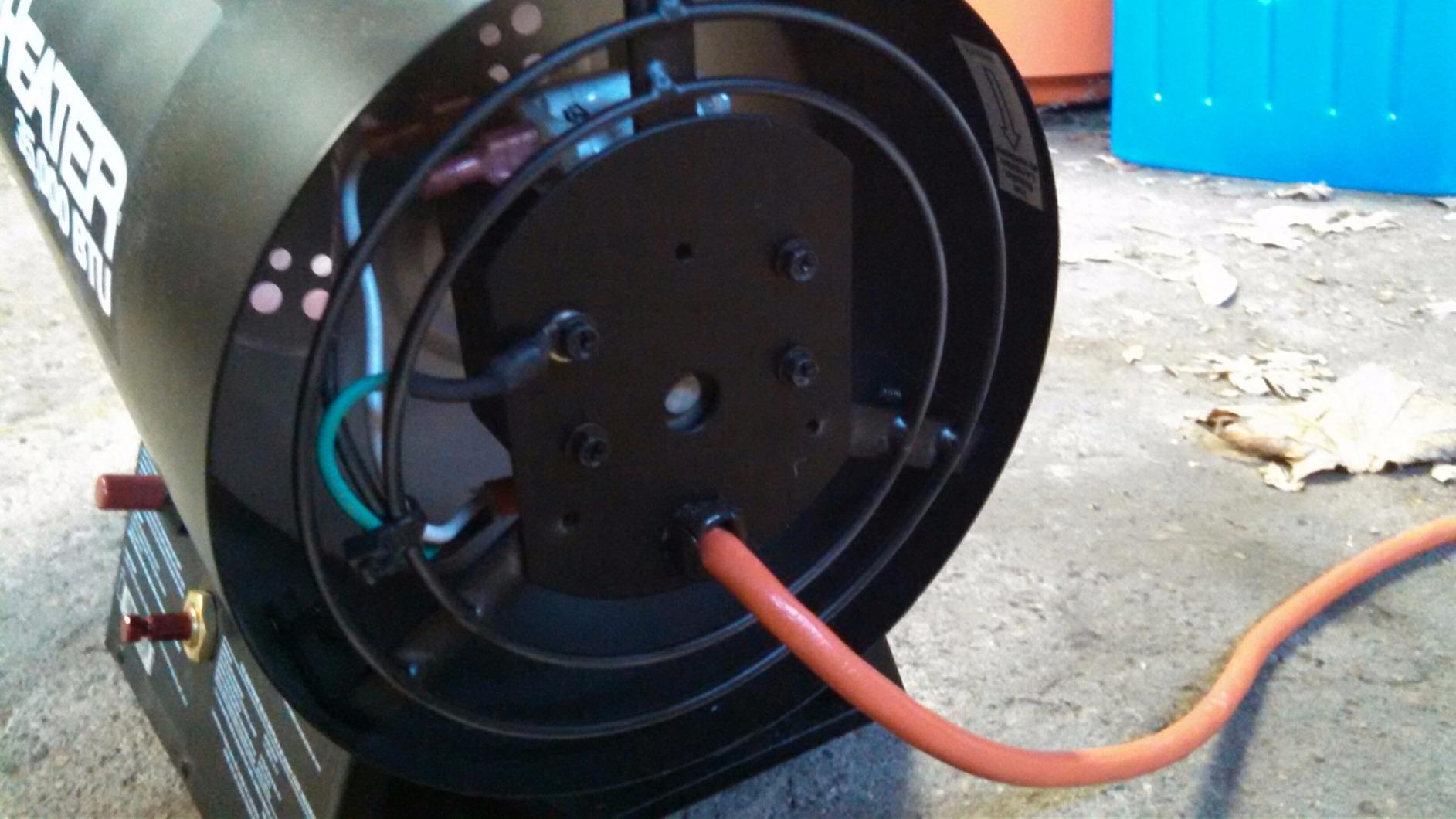 Mr. Heater 35,000 BTU Propane Forced-Air Heater #MH35FA, Black customer photo 2