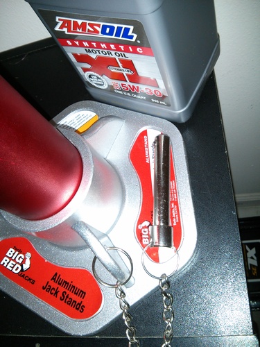 BIG RED T43004 Torin Aluminum Jack Stands with Locking Support Pins: 3 Ton (6,000 lb) Capacity, Red/Silver, 1 Pair customer photo 2