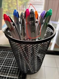 uniball Vision Elite Liquid Ink Rollerball Pens, Bold Point, 0.8 mm, Black Barrel, Assorted Ink Colors, Pack Of 8 customer photo 1