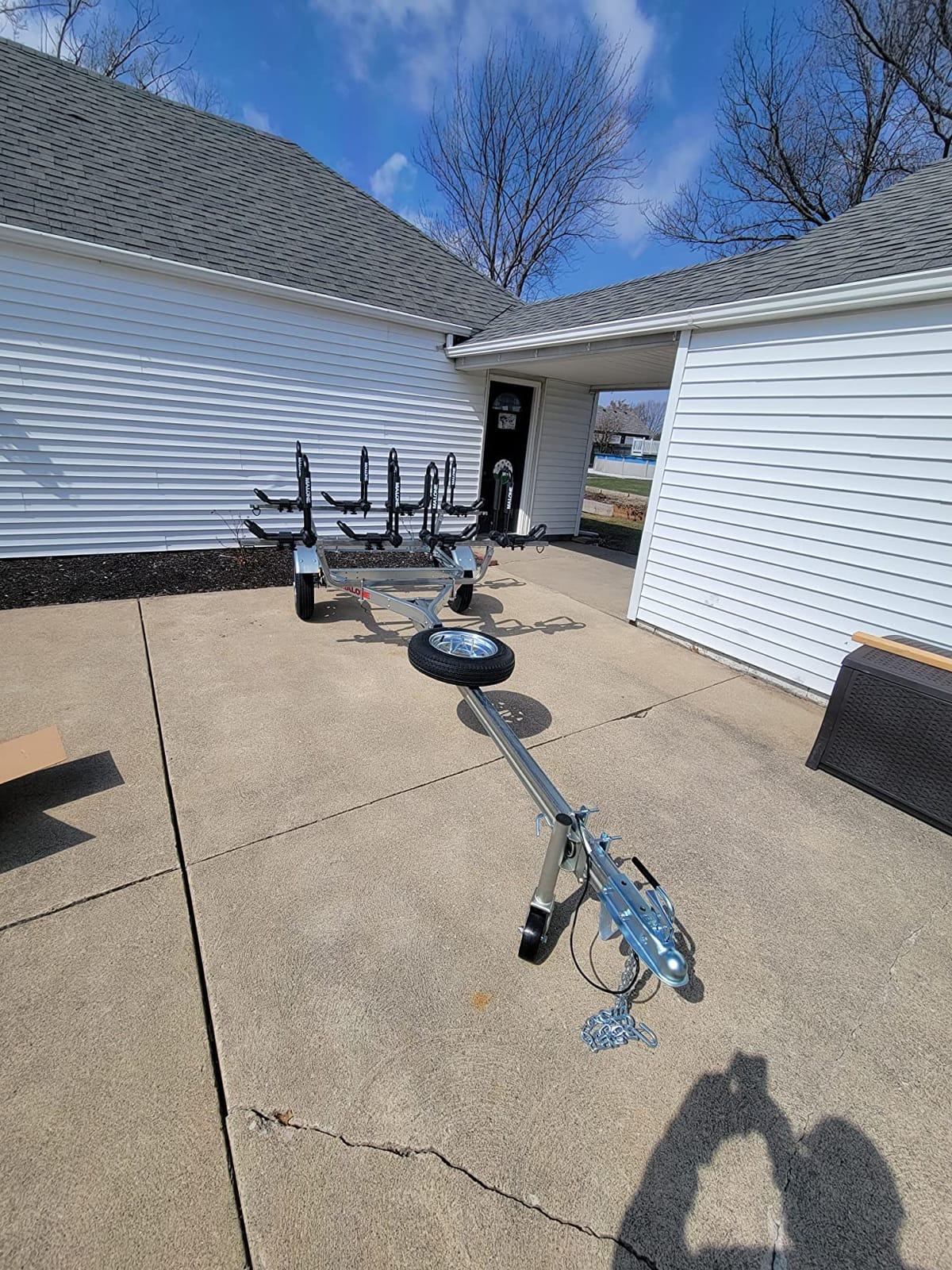 Malone MPG462G2 MicroSport 4 Kayak Trailer with 4 J-Rack Kayak Carriers & Spare Tire | 20' / 800 lbs Capacity | Fully Submersible | Marine Grade Galvanized Steel Construction customer photo 1
