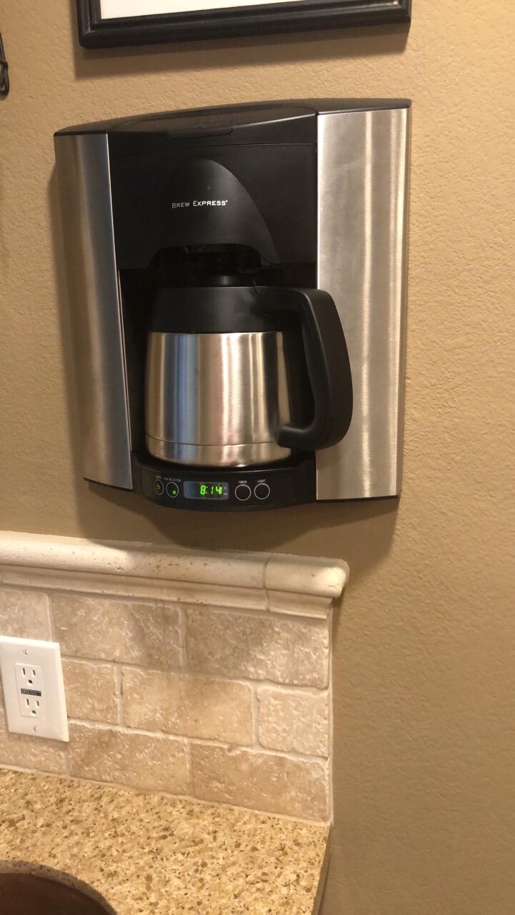 10 CUP BUILT-IN-THE-WALL - SELF FILLING COFFEE SYSTEM customer photo 2
