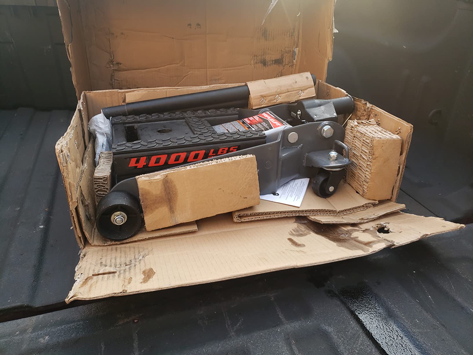 Powerbuilt 2 Ton Triple Lift Floor Jack, Lifts Cars, Trucks, Motorcycles, ATV's, Transmissions, Locking Safety Bar - 620422E customer photo 2