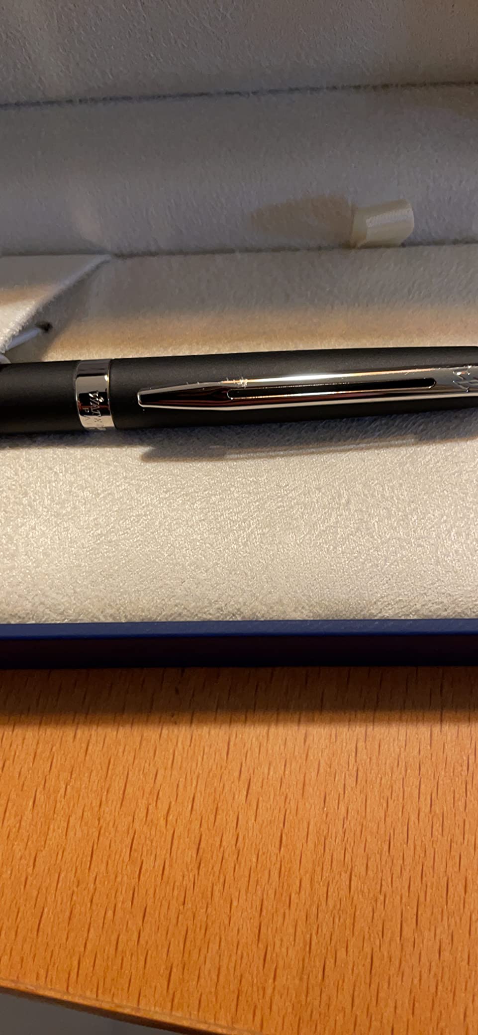 Waterman Hémisphère Ballpoint Pen Matt Black with Palladium Trim Medium Tip Blue Ink Gift Box customer photo 2