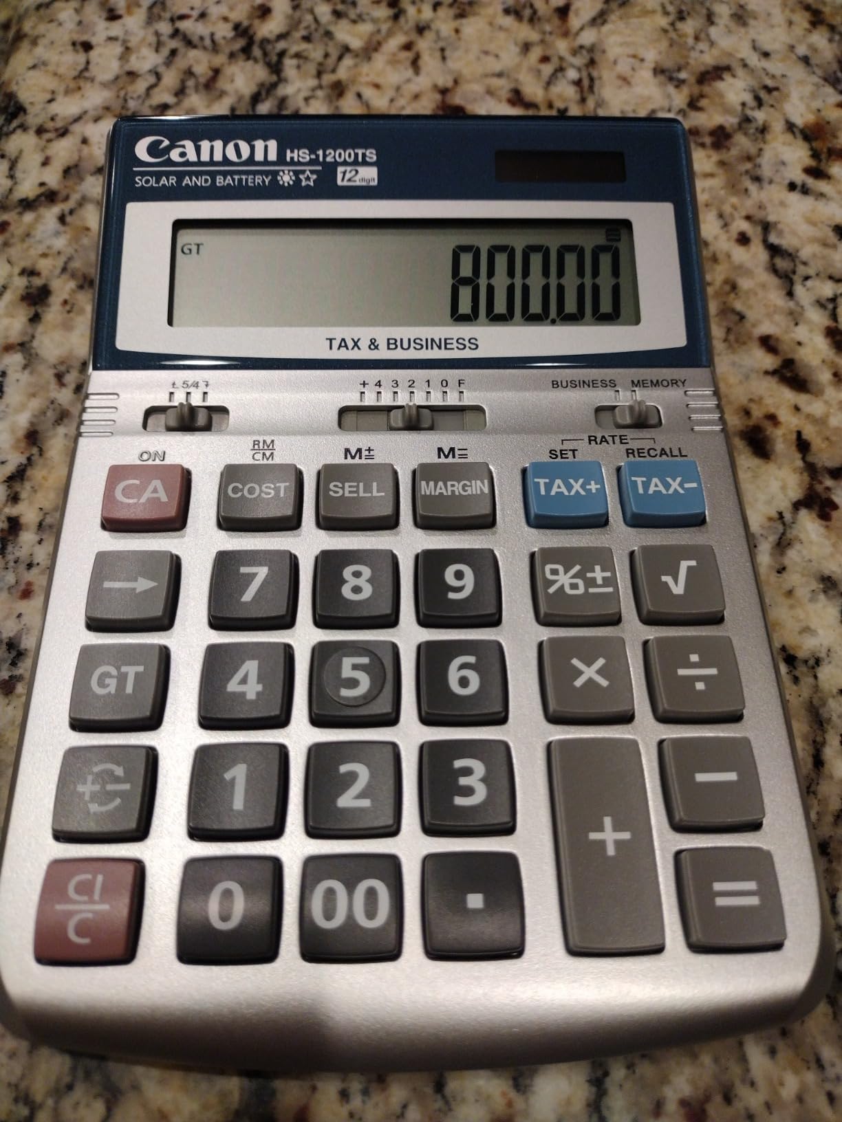 Canon Office Products HS-1200TS Business Calculator, Black, 4 7/8 x 6 7/8 customer photo 1