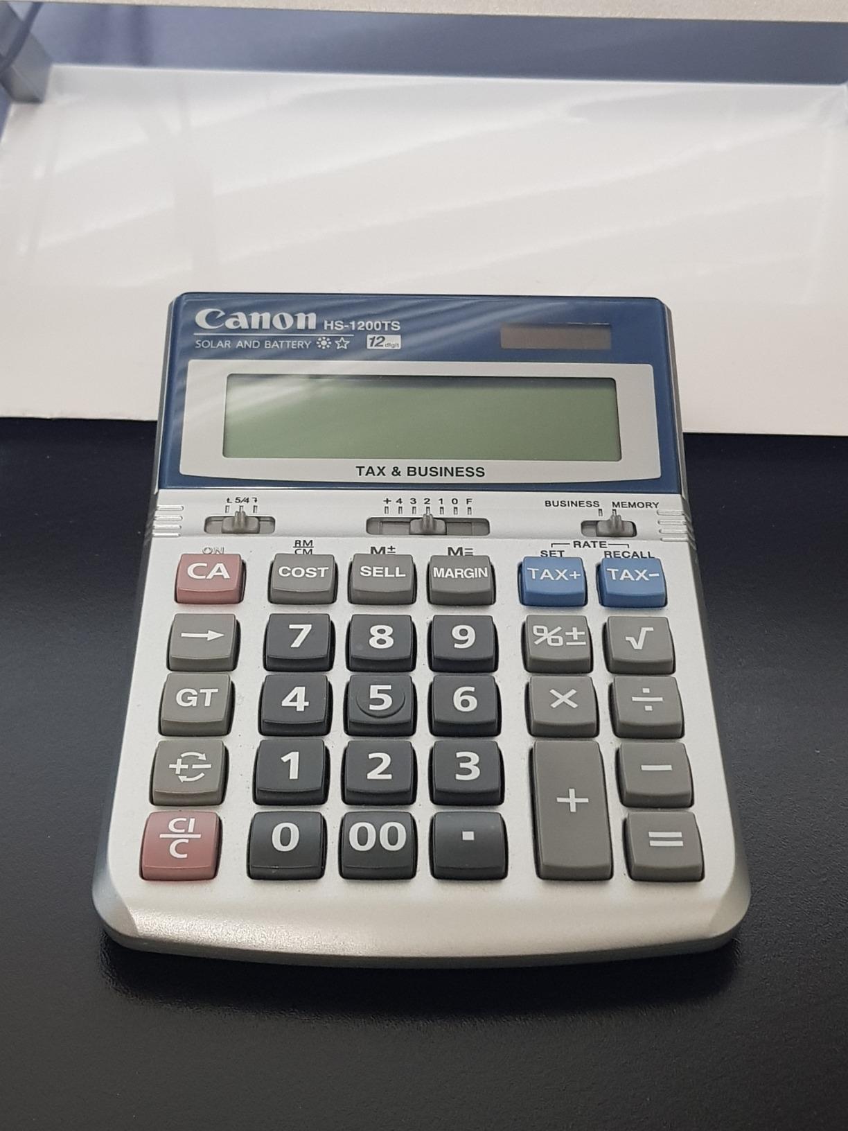 Canon Office Products HS-1200TS Business Calculator, Black, 4 7/8 x 6 7/8 customer photo 2