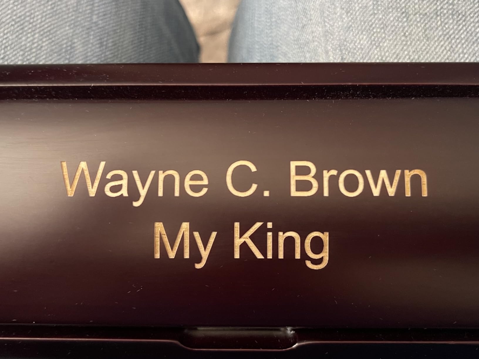 Executive Gift Shoppe | Personalized Ballpoint Pen & Pencil Set in Rosewood Box with Custom Engraving customer photo 2