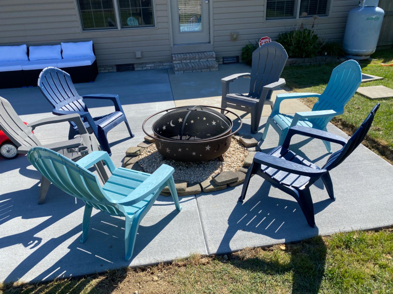 Sunnydaze Cosmic 42-Inch Large Outdoor Fire Pit - Wood-Burning Firepit for Outside Patio, Backyard, Deck - Steel - Wood Grate, Spark Screen, and Fireplace Poker Included - Bronze - 34