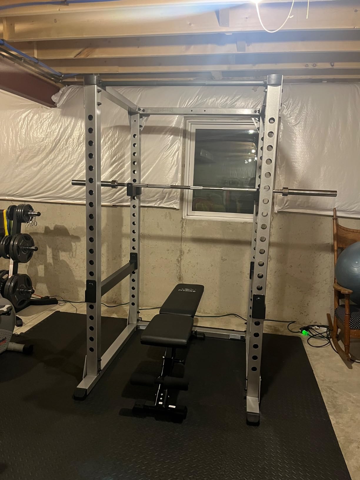 Body-Solid (GPR378 Power Rack - Heavy-Duty Steel Squat Cage with Adjustable Safety Bars and Chin-Up Bar for Home and Light Commercial Gym customer photo 2