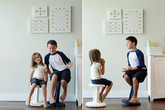 Wobble Stool Standing Desk, Flexible Seating Adjustable Office Ergonomic Seating, Wobble Stools for Alternative Classroom Seating, Active ADHD Chair, Wiggle Chairs customer photo 1