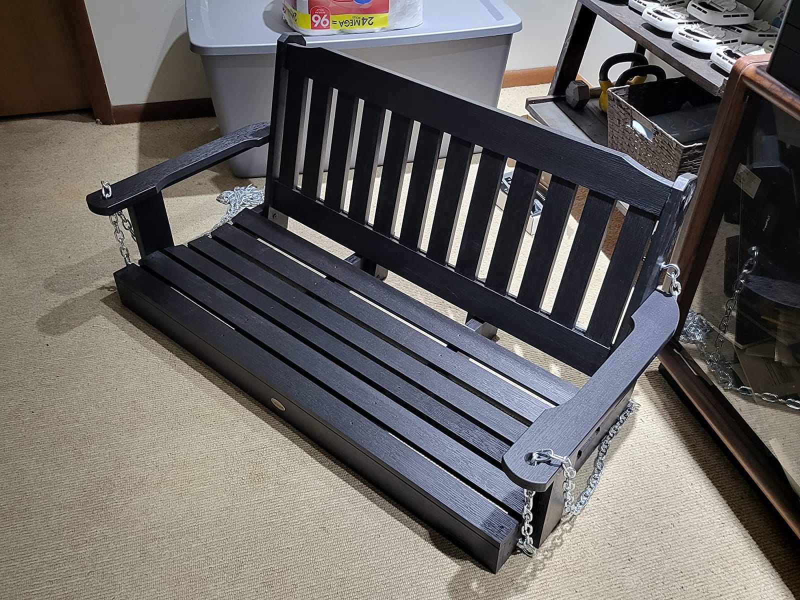 Highwood AD-PORL2-BKE Lehigh Porch Swing, 4 Feet, Black customer photo 2