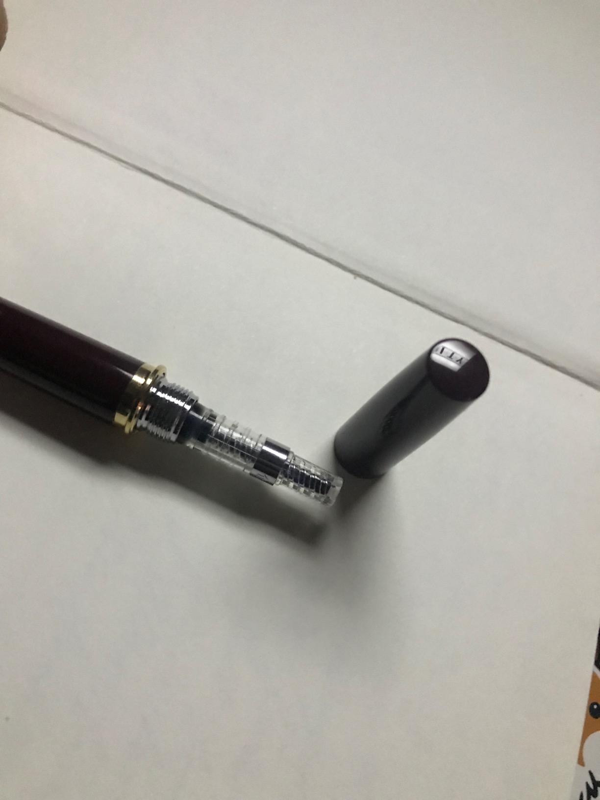 PILOT E95s Fountain Pen, Black Barrel with Gold Accents, Fine Nib, Blue Ink (60837) customer photo 1