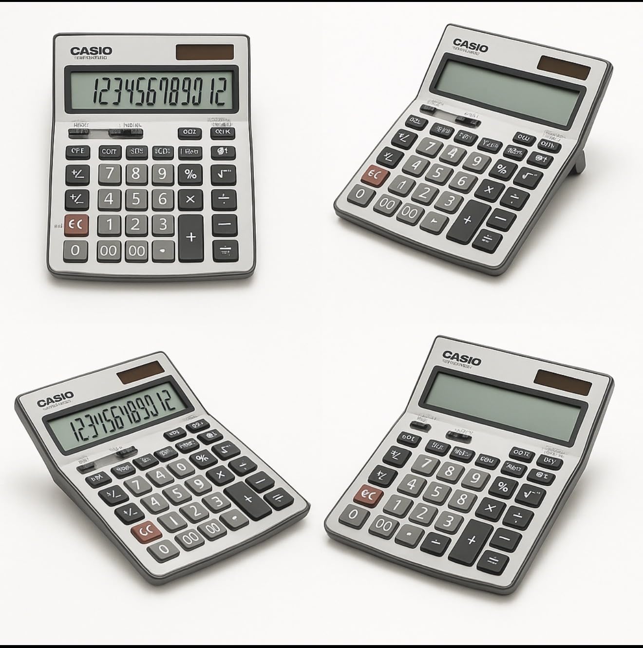 Casio DM-1200BM - Business Desktop Calculator with Cost/Sell/Margin & Tax Keys | Extra-Large 12-Digit Display, Kickstand | Ideal for Office & Finance Use, Silver customer photo 1