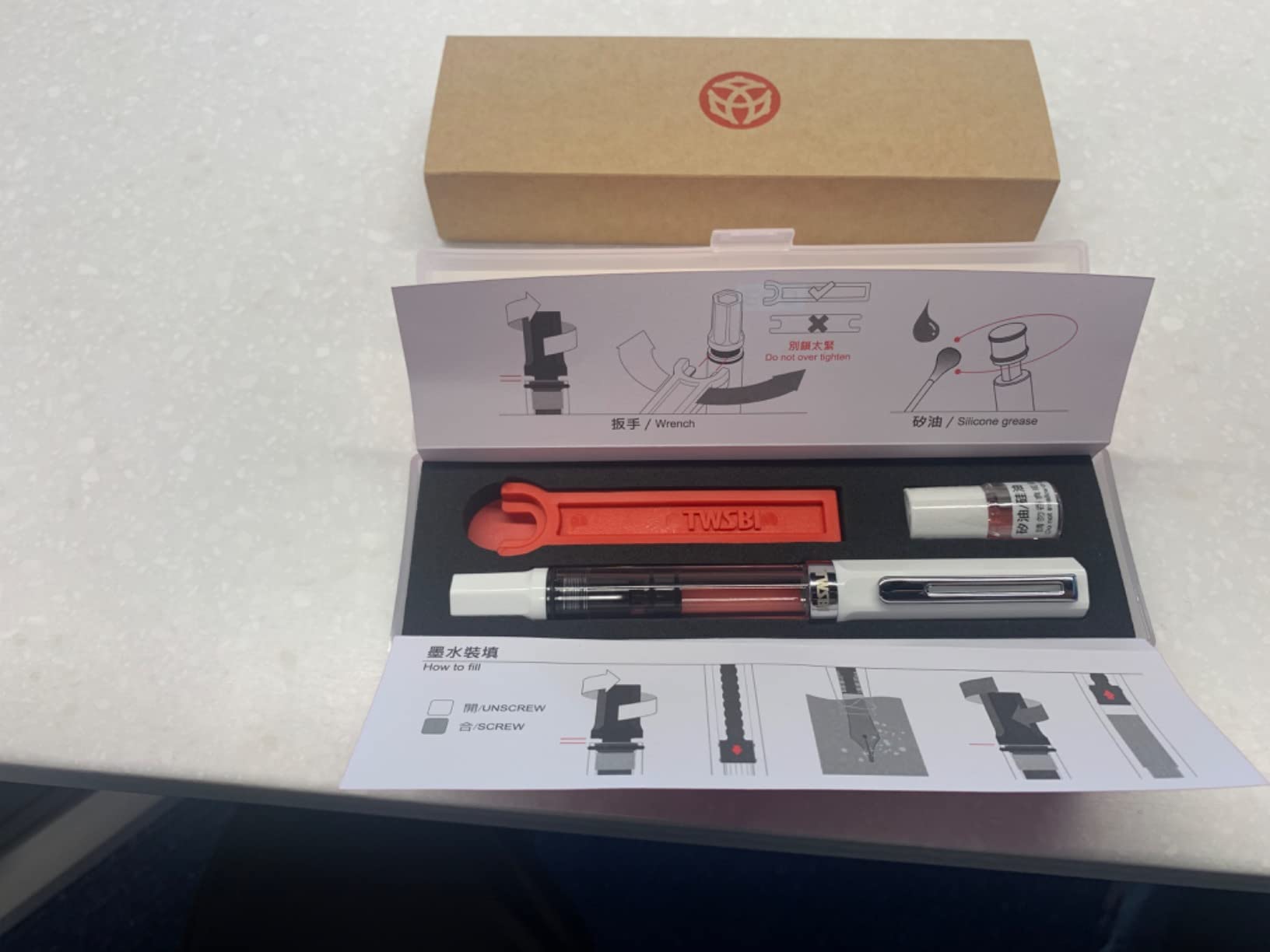 TWSBI ECO Fountain Pen White M Nib customer photo 1