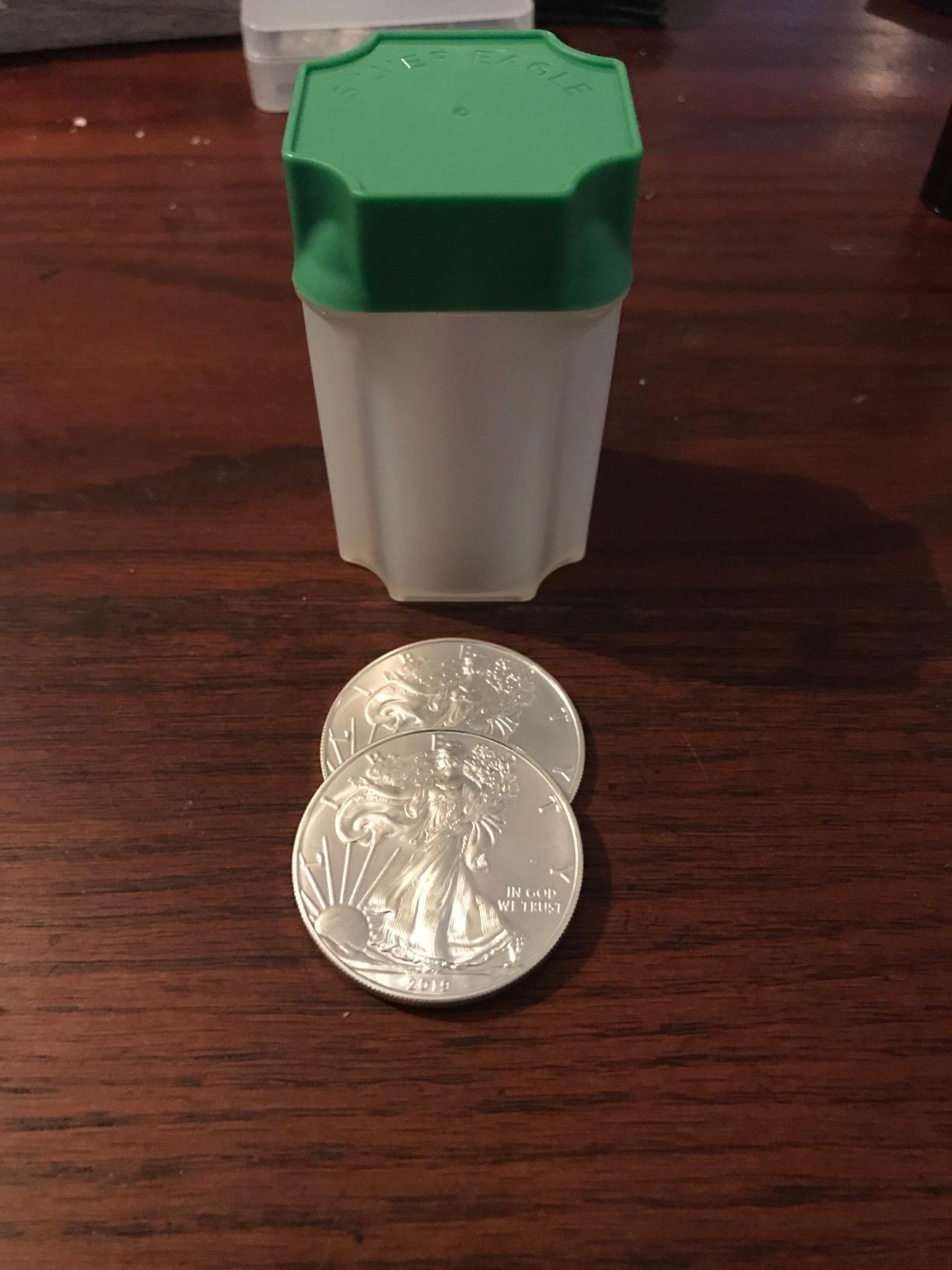 Guardhouse American Silver Eagle Tube - New Translucent Design Holds 20 Coins and Fits Inside a US Mint Green Monster Box - Sold Individually customer photo 1