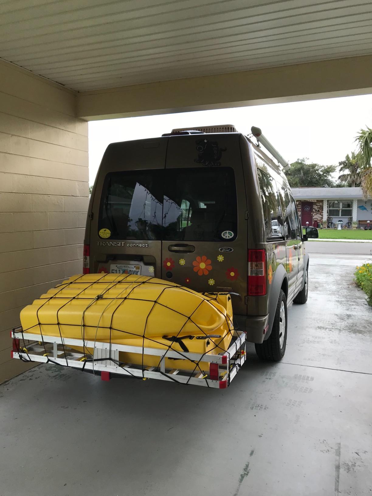 Goplus Hitch Cargo Carrier, Aluminum Hitch Mount Cargo Basket with 500LBS Capacity, Fits 2