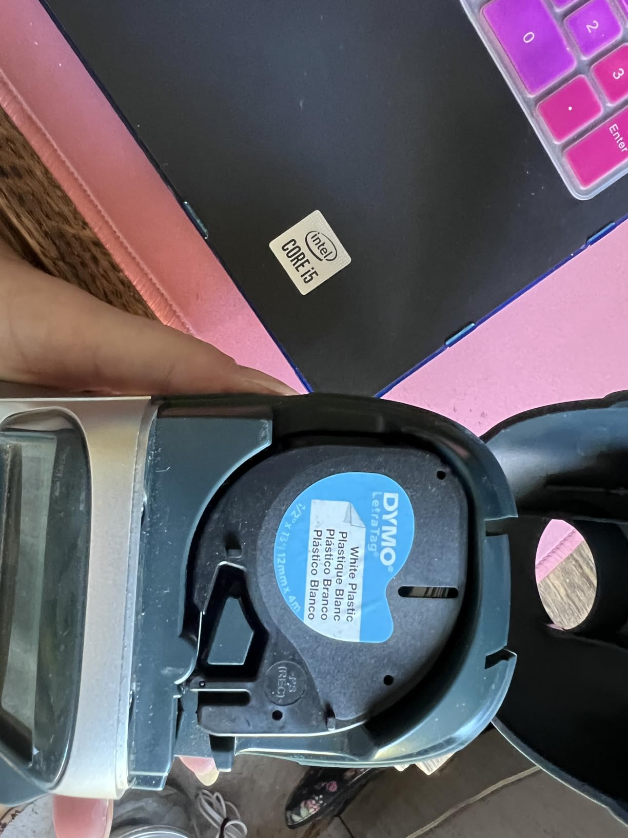 DYMO Label Maker Machine with 3 Tapes - 100H LetraTag Handheld, Includes 3 LT Label Tapes, Perfect for Home & Office Organization customer photo 2