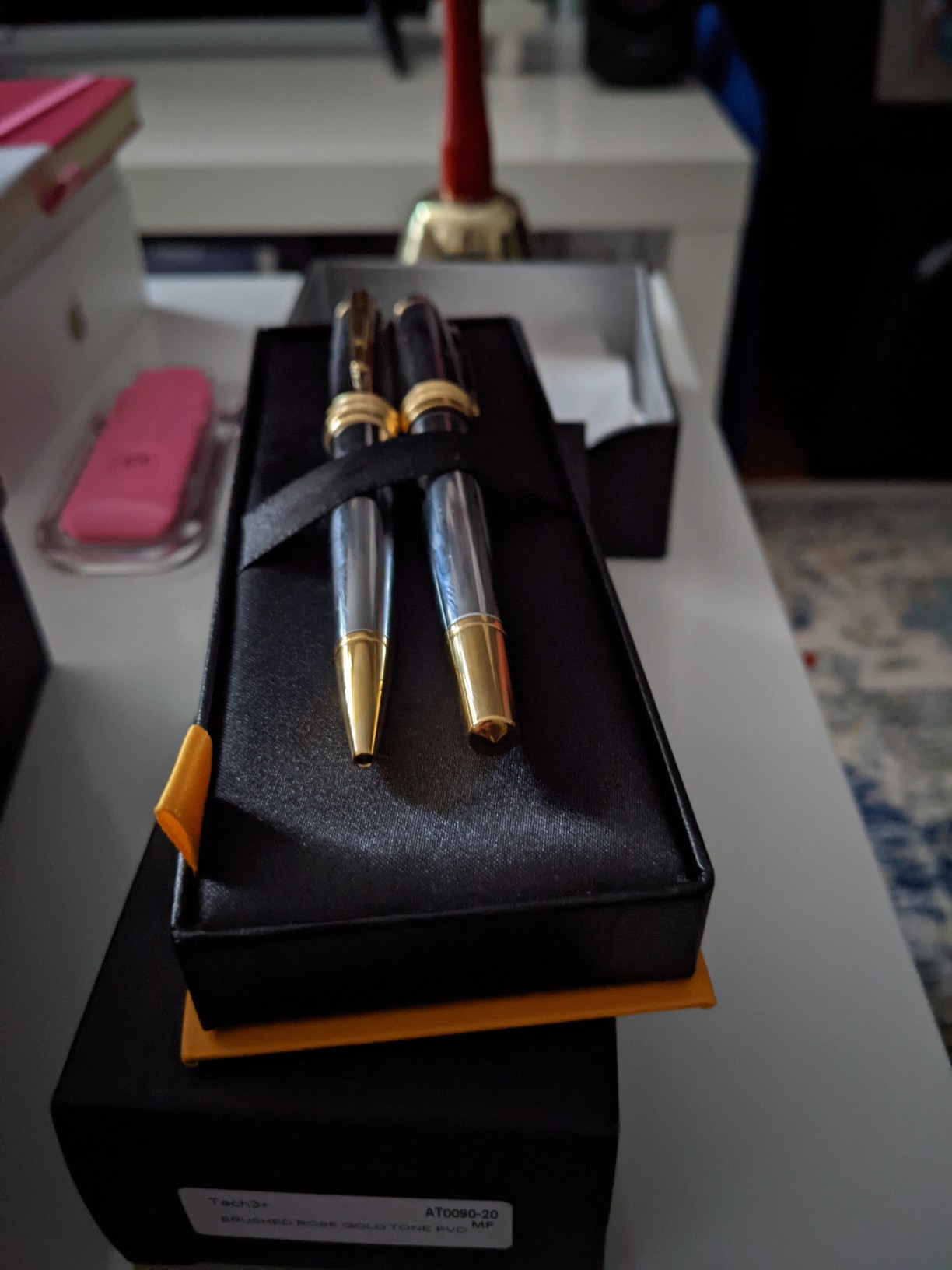 Cross Bailey Medalist Engraved Ballpoint and Fountain Pen Set, Chrome with 23K Gold Trim, Personalized Gift for Executives, Retirement, Career Advancement, Graduation, Gift Box Included customer photo 1