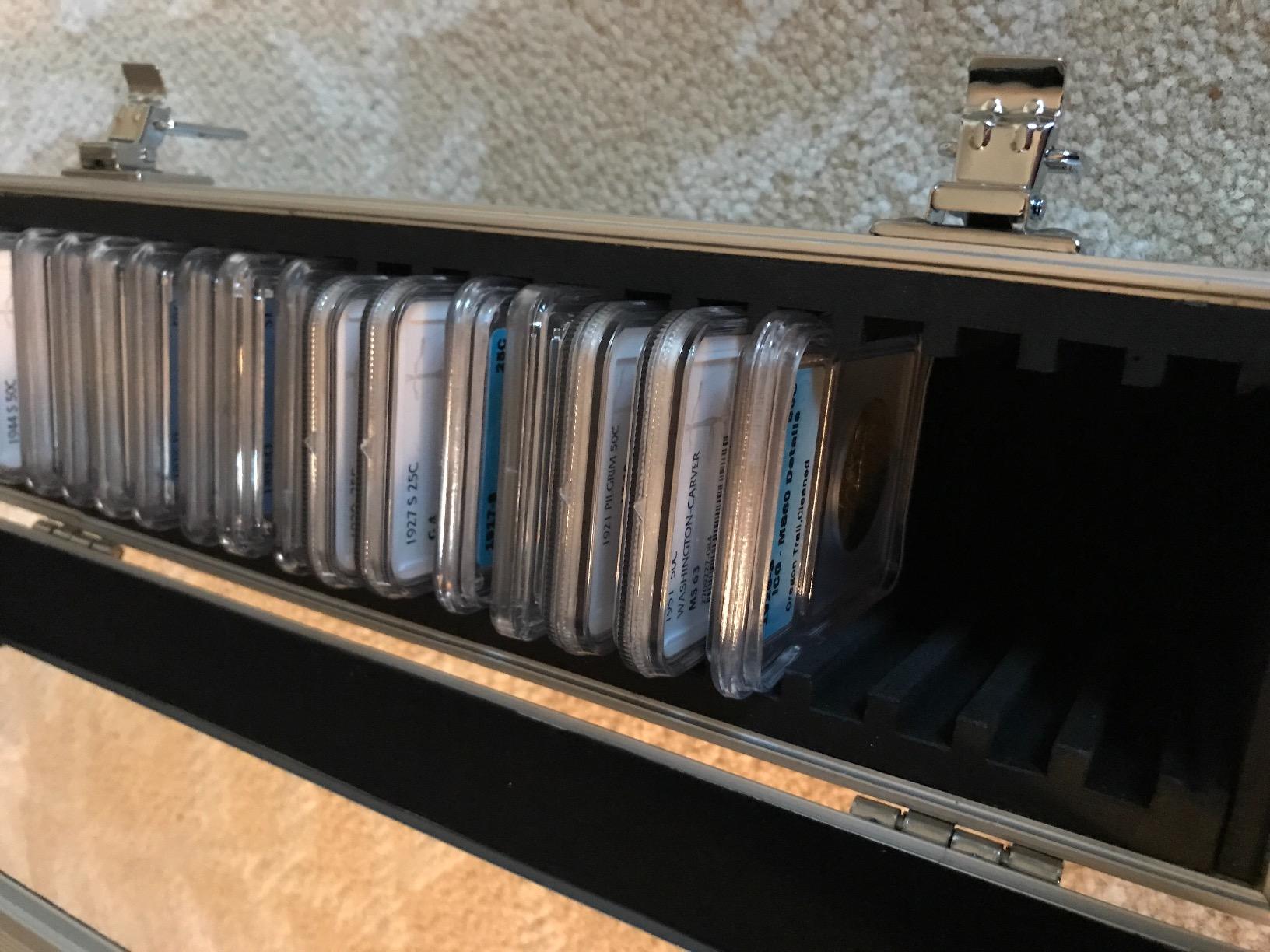 Aluminum Storage Box for 50 Universal Coin Slab Holders PCGS / NGC / Premier / Little Bear Elite Etc customer photo 2