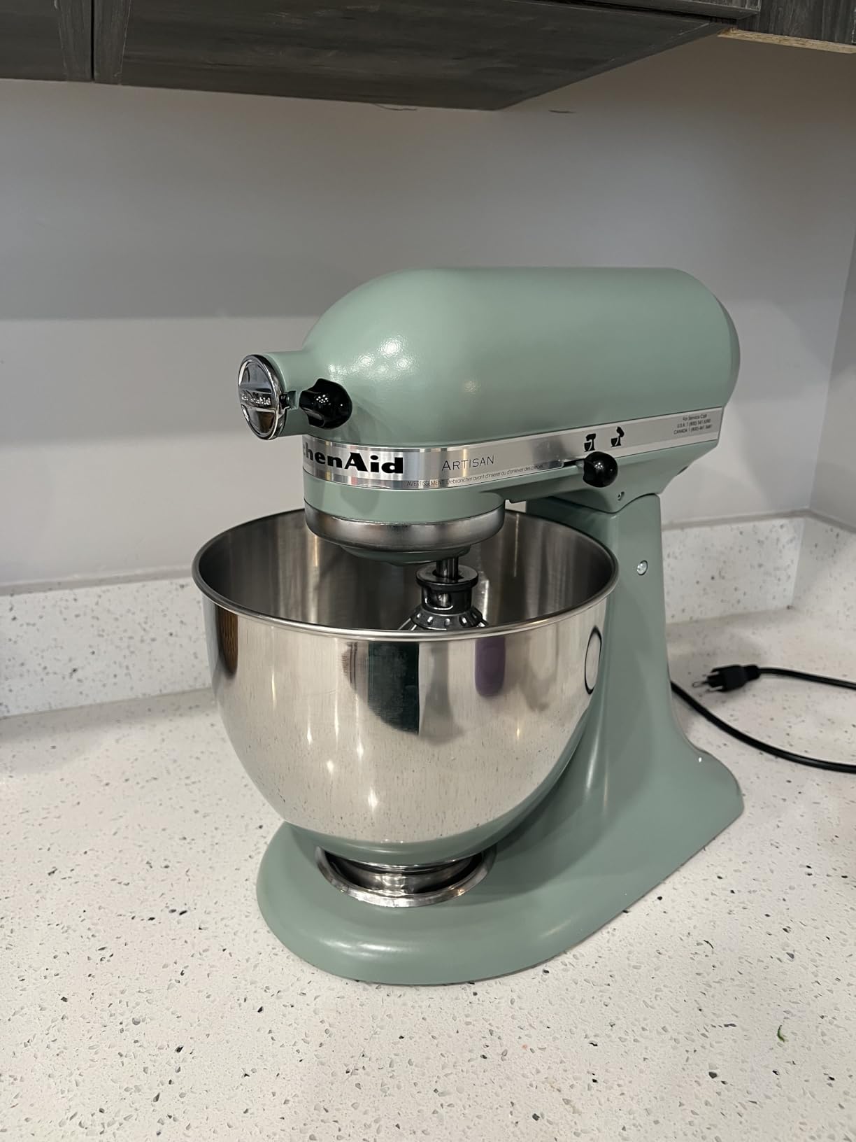 KitchenAid Artisan, 5-Qt Tilt Head Stand Mixer, KSM150PS, Black Matte | Includes Pouring Shield for Mess-Free Mixing, 10 Speed Settings, Easily add Ingredients with the Tilt-Head Design customer photo 1