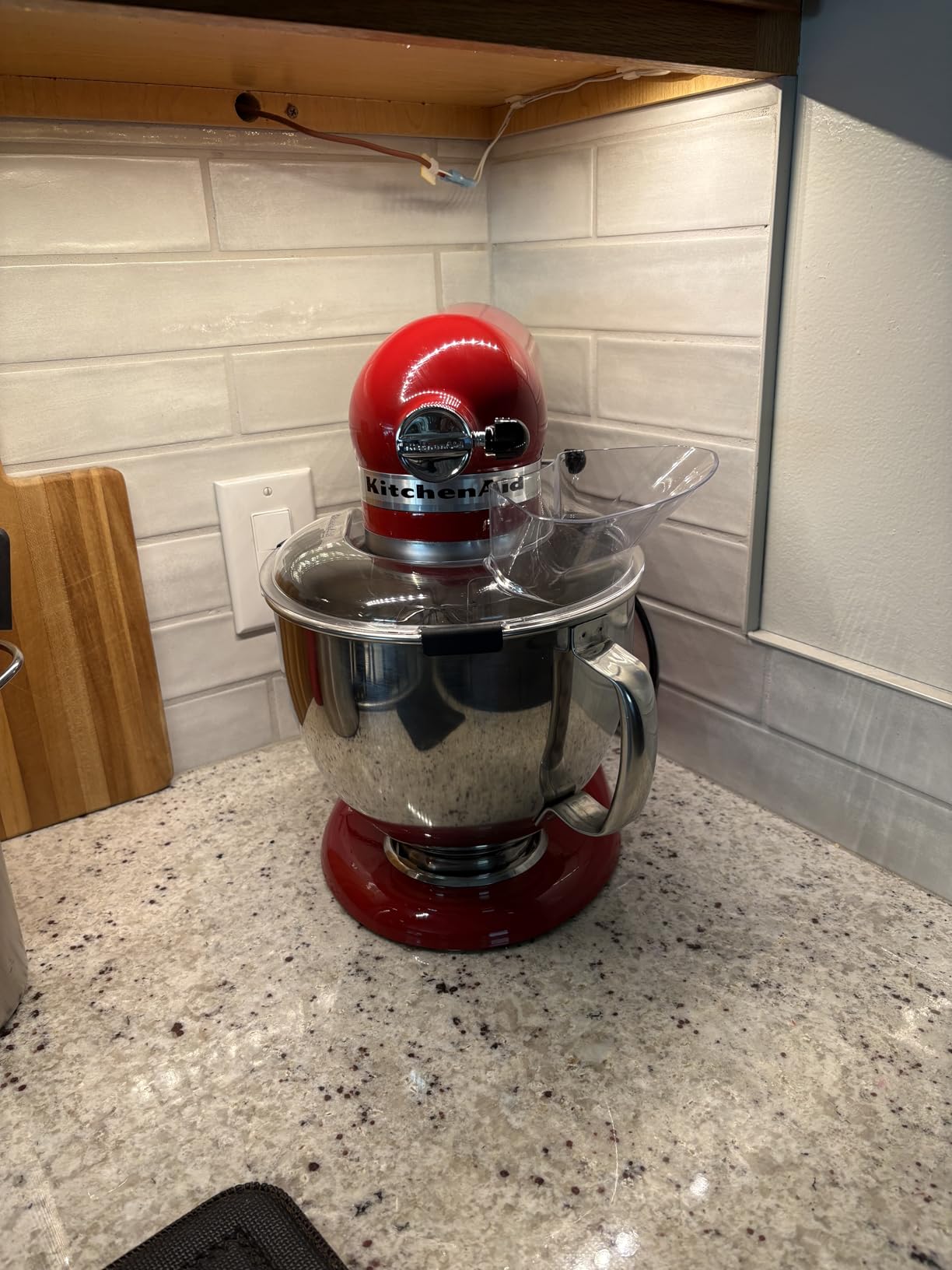 KitchenAid Artisan, 5-Qt Tilt Head Stand Mixer, KSM150PS, Black Matte | Includes Pouring Shield for Mess-Free Mixing, 10 Speed Settings, Easily add Ingredients with the Tilt-Head Design customer photo 2