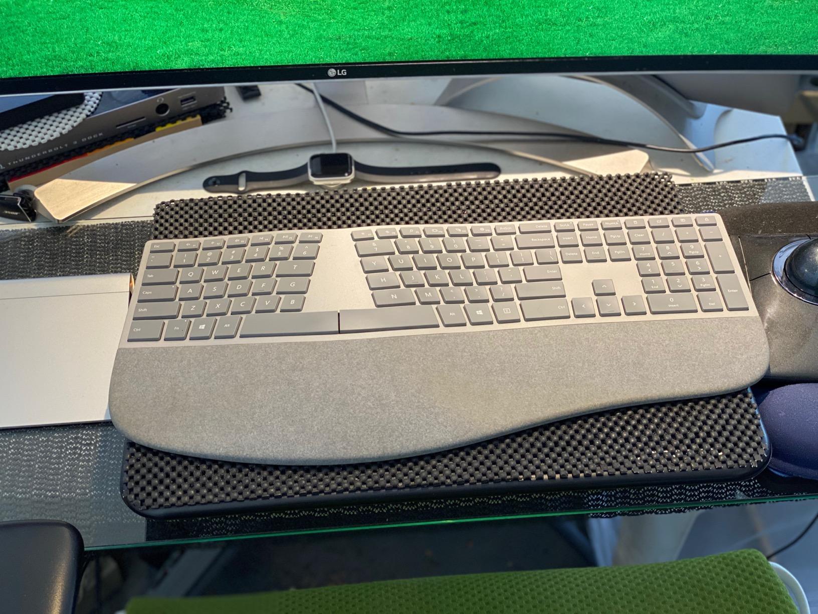 Microsoft 3RA-00022 Surface Ergonomic Wireless Keyboard,Gray customer photo 2