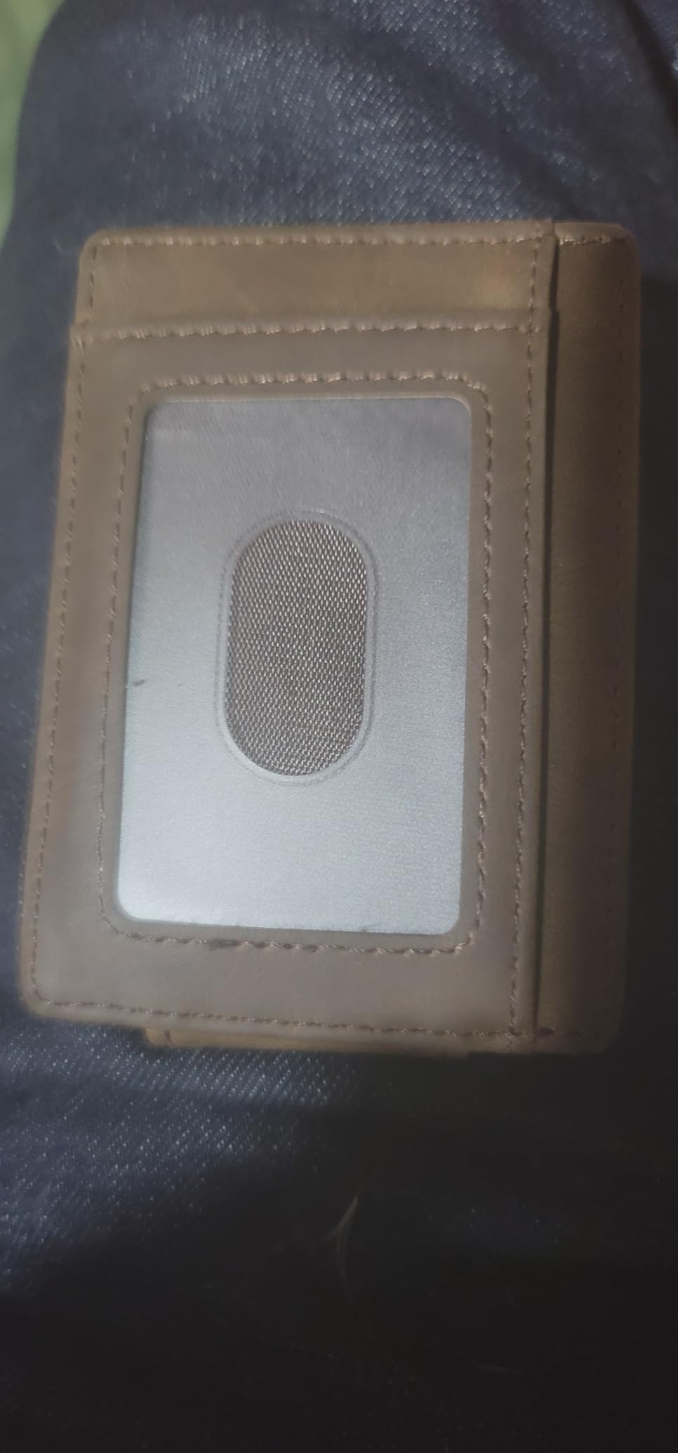 Slim Wallet for Men RFID Blocking Money Clip, Minimalist Front Pocket Credit Card Holder, Magnetic Thin Mens Wallets with ID Window customer photo 2