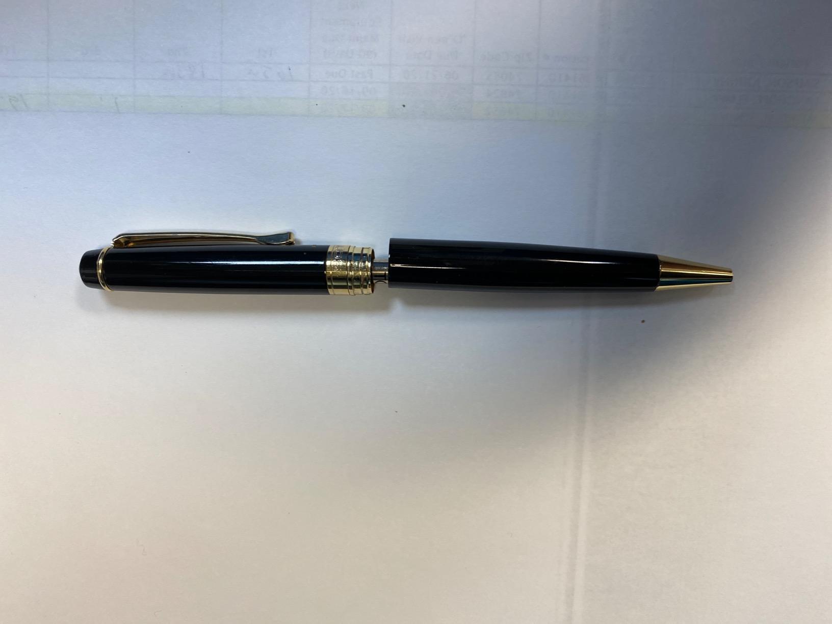 Swiss Engraved Pen - Personalized Luxury Brass Ballpoint Pen with Refill, Custom Laser Engraving Included, Gift-Boxed Executive Pen for Men, Fountain Pen Lovers, or Corporate Gifts customer photo 1