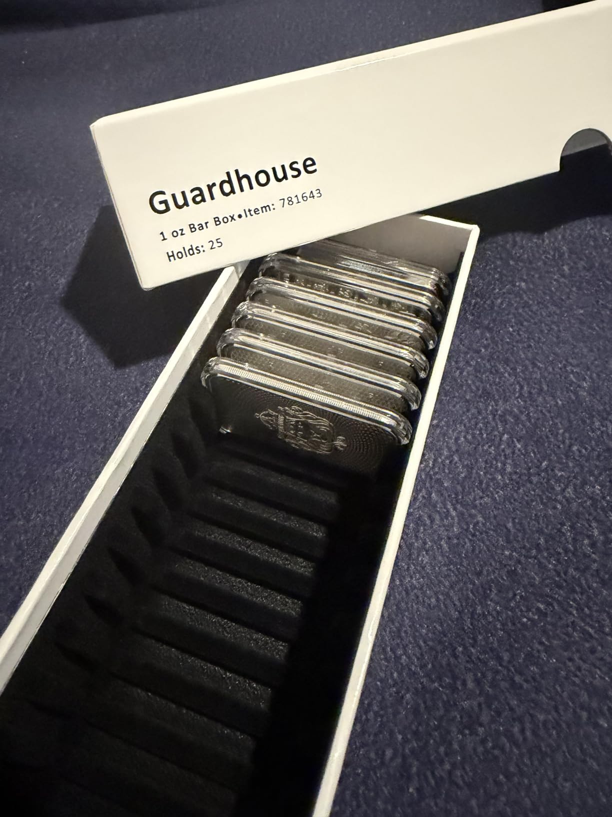 Guardhouse 1oz Silver Bar Storage Box, Single Row Holds 25 Capsules customer photo 1
