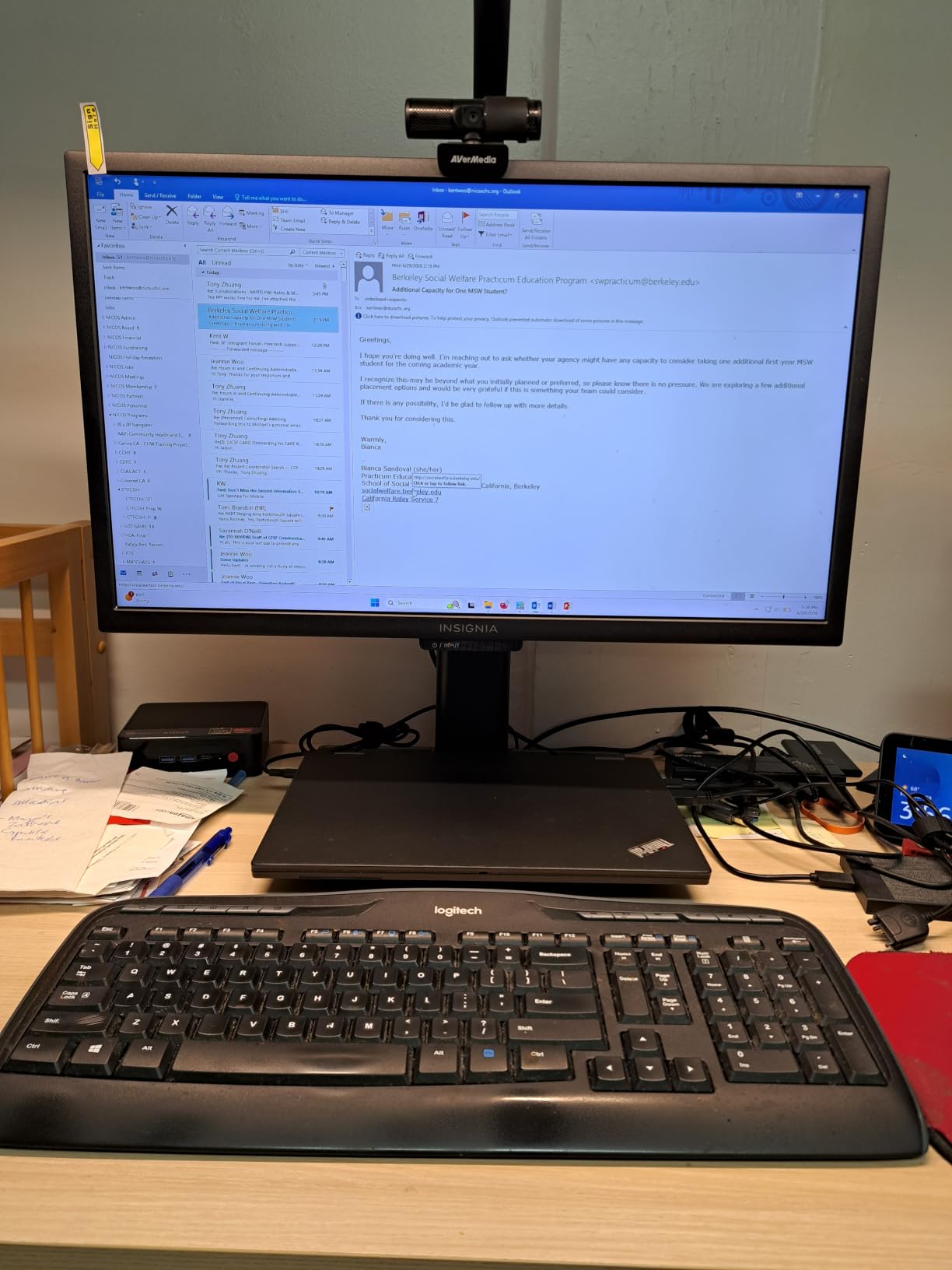 HUANUO Monitor Riser for Desk, Laptop Stand with Vented Steel Shelf, Black customer photo 2