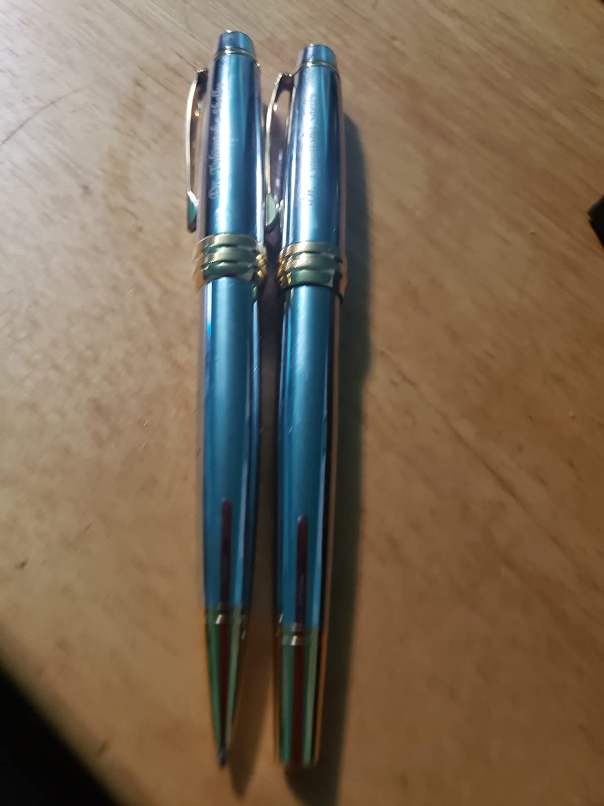 Cross Bailey Medalist Engraved Rollerball and Ballpoint Pen Set, Chrome with 23K Gold Trim, Personalized Gift for Graduation, Retirement, Career Advancement, Executives, Cross Gift Box Included customer photo 2