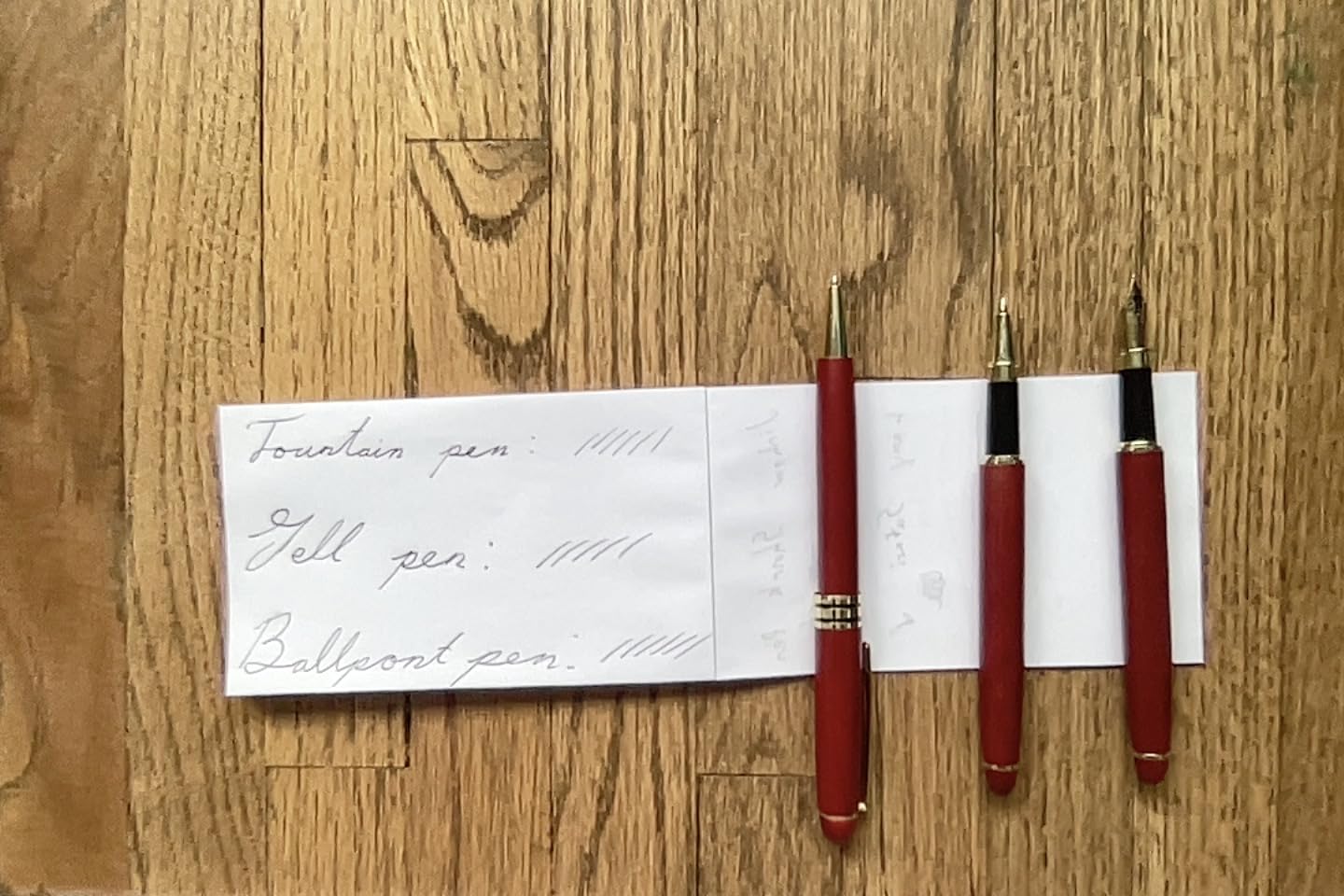 3 Pcs Wooden Pens Set with Gift Case - Fountain Pen, Ballpoint Pen and Gel Pen for Business Professionals customer photo 1