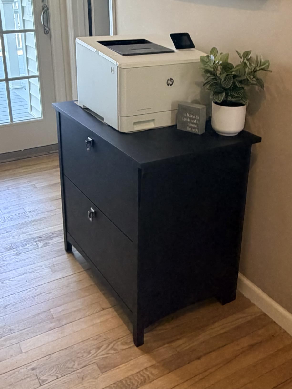 Bush Home Salinas 2 Drawer Lateral File Cabinet in Vintage Black, Home Office Storage Solution, Organizer with Drawers for Workspace, Filing Unit customer photo 1
