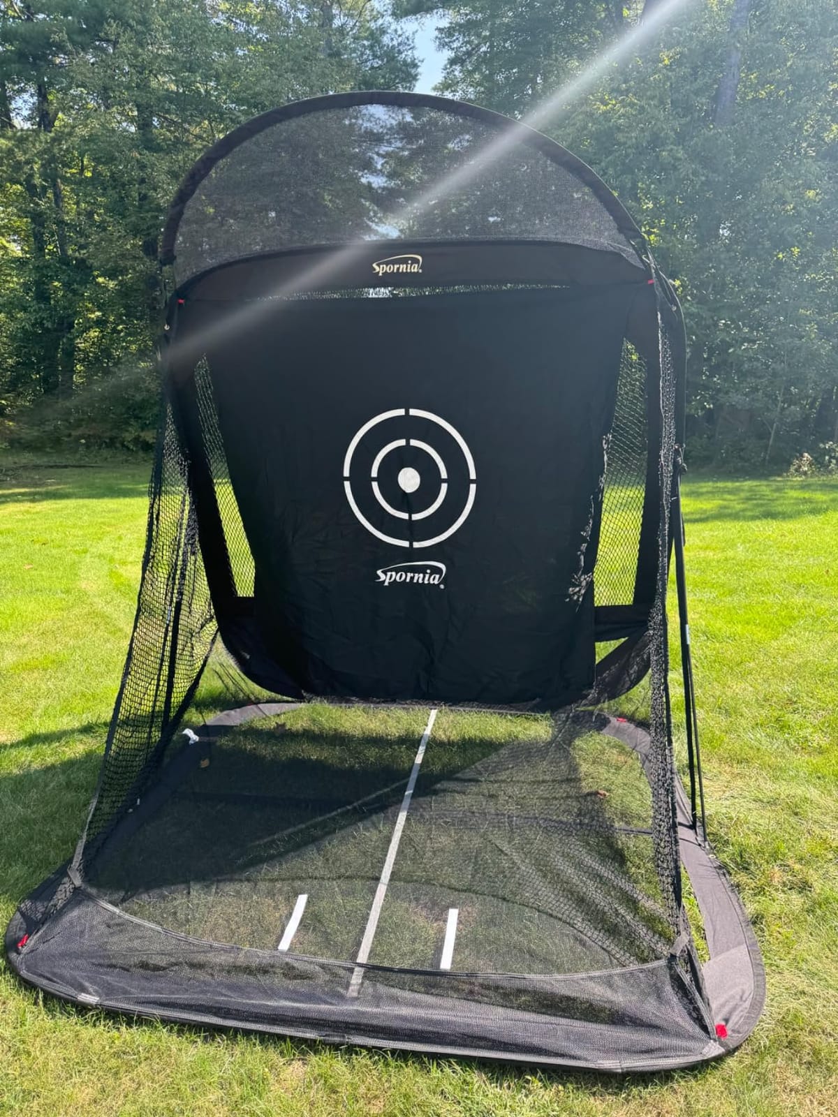 Spornia SPG-7 Golf Practice Net - Automatic Ball Return System w/Target Sheet, Two Side Barriers customer photo 1