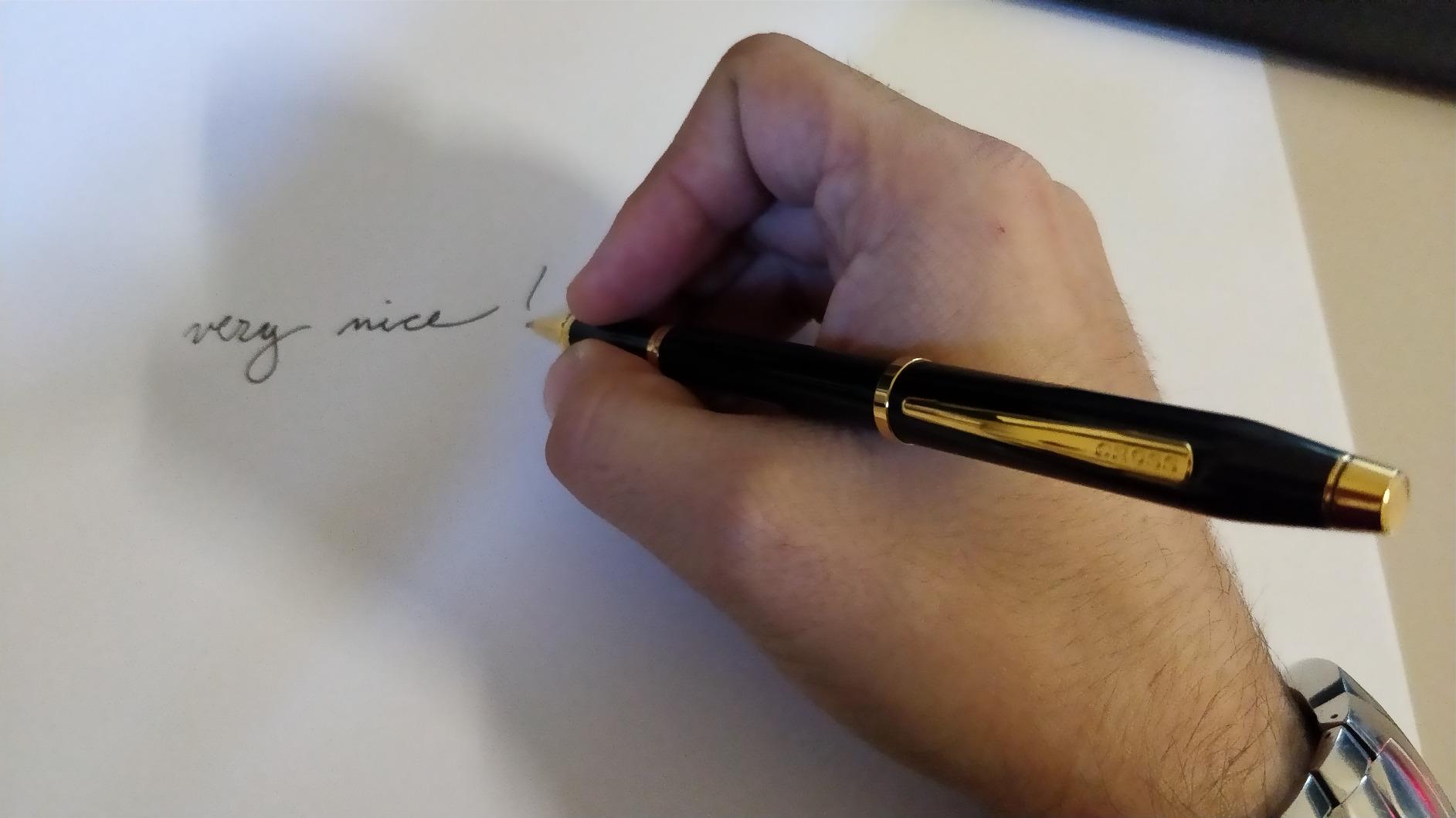 Cross Century II Pearlescent White Lacquer Rollerball Pen, Black Ink, Professional Pen, Luxury Gift Box customer photo 2