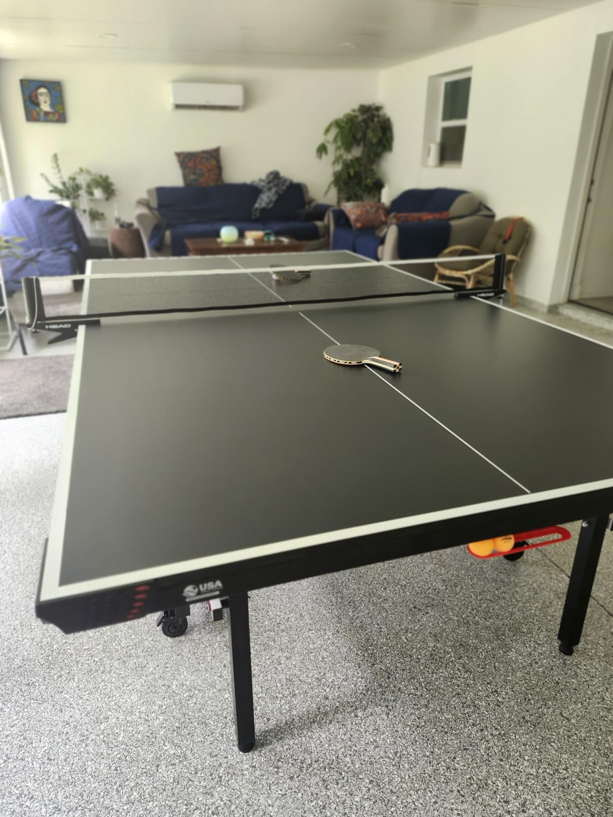 HEAD Summit USA Indoor Table Tennis Table, Competition Grade Net, 10 Minute Easy Set Up - Ping Pong Table with Playback Mode customer photo 1