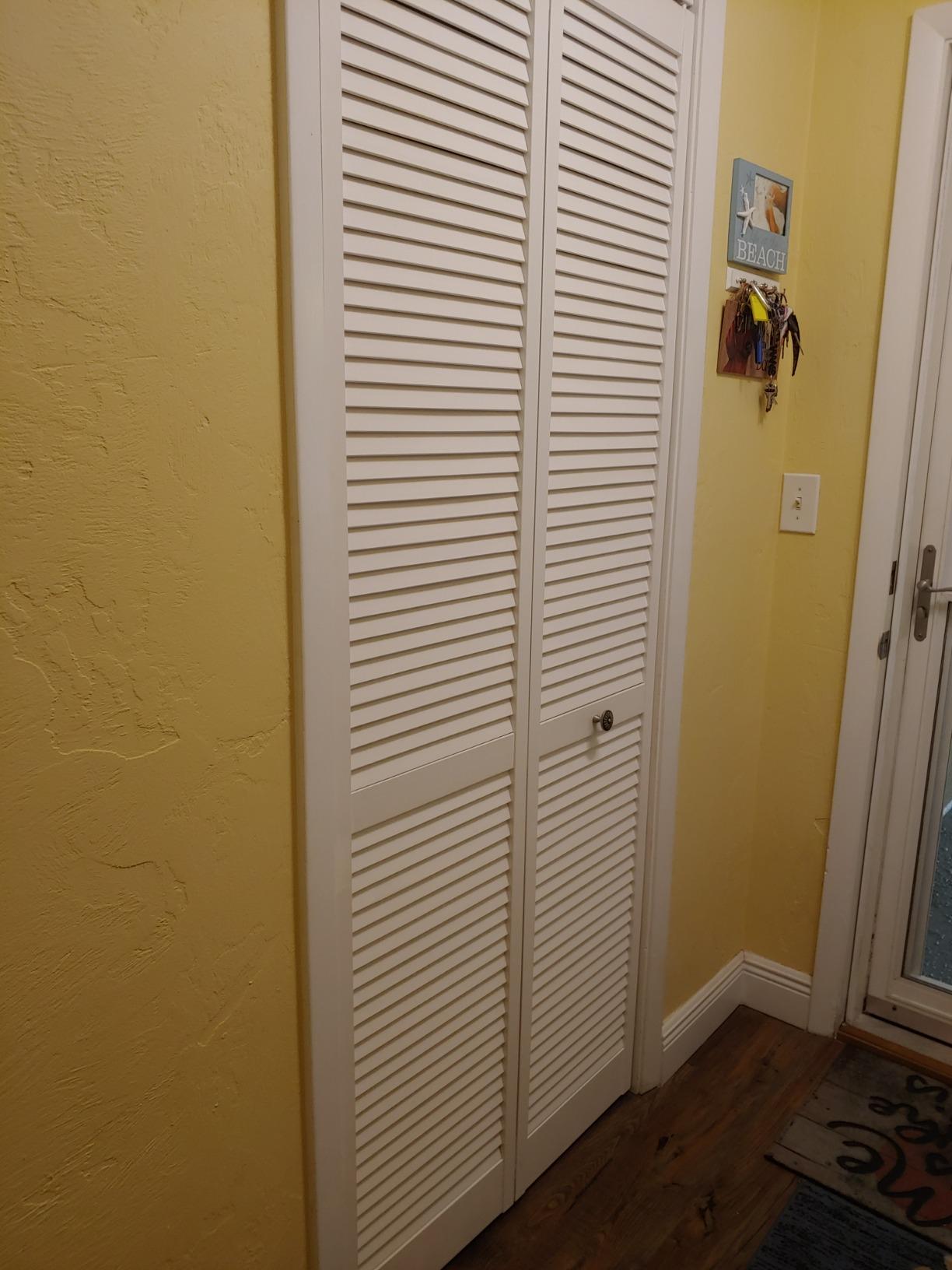 Kimberly Bay Closet Door, Bi-fold, Traditional Louver-Louver White (80x32) customer photo 1