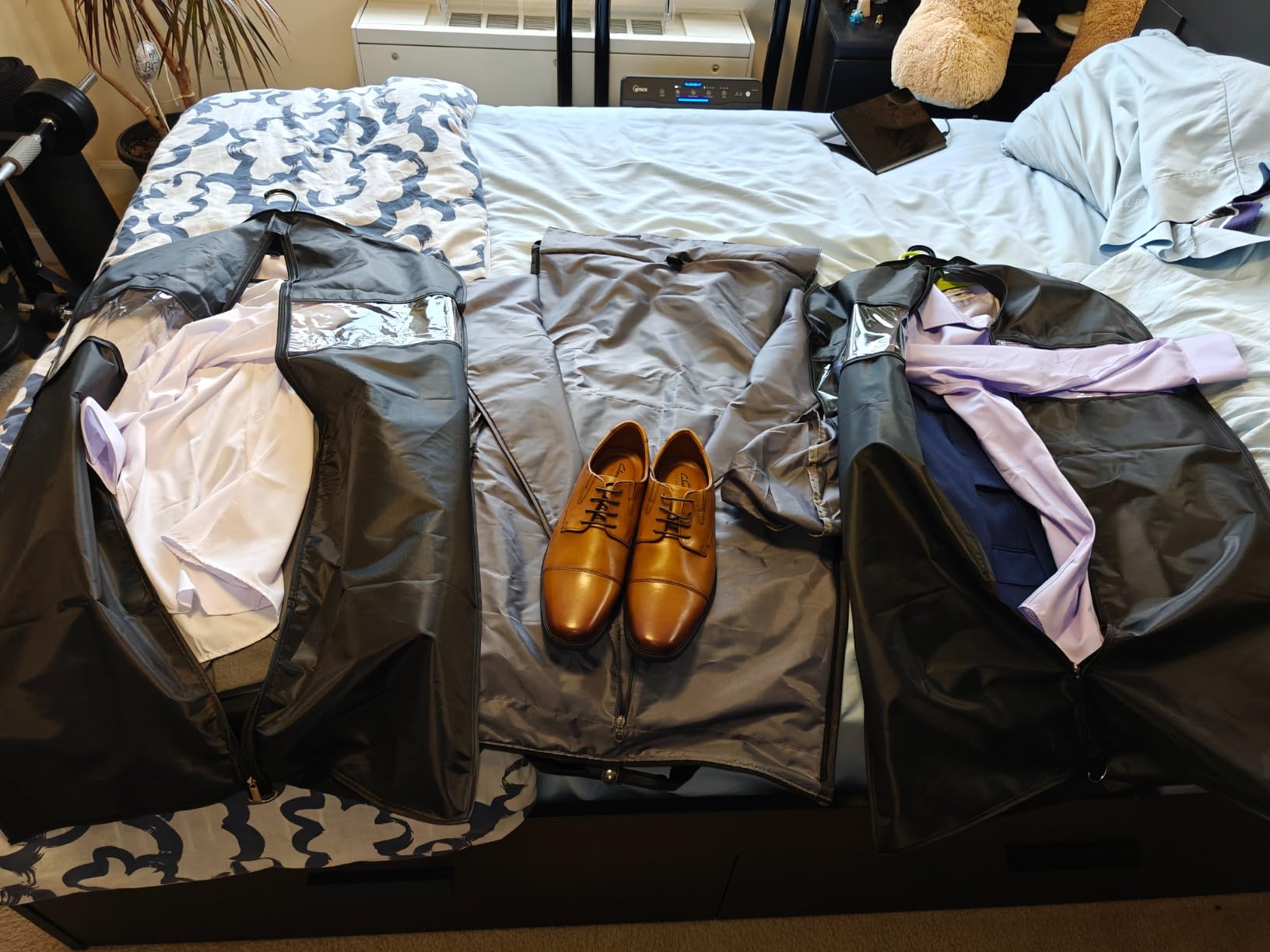 Garment Bags for Travel, 45L Carry on Convertible Garment Duffle bag | Men Women - 2 in 1 Hanging Suit Travel Bag with Shoulder Strap customer photo 1